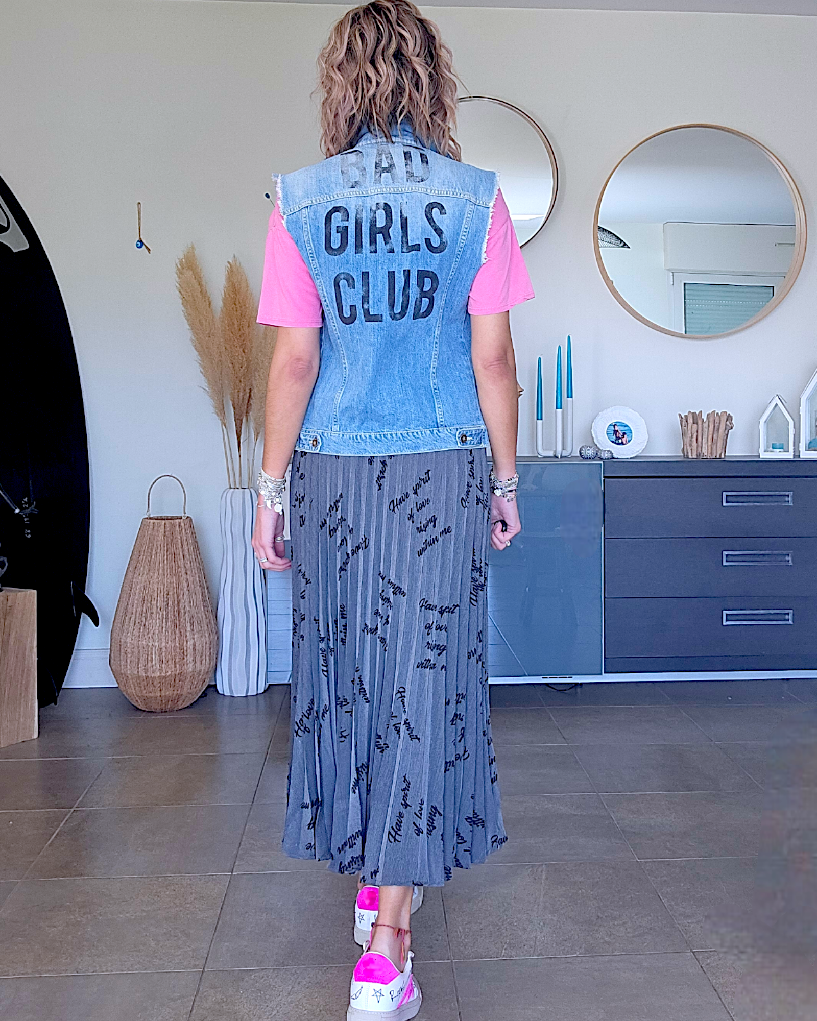 Veste denim Girls sans manche - 𝐌𝐚𝐫𝐢𝐧𝐚𝟒𝟒𝐟𝐚𝐦𝐢𝐥𝐲