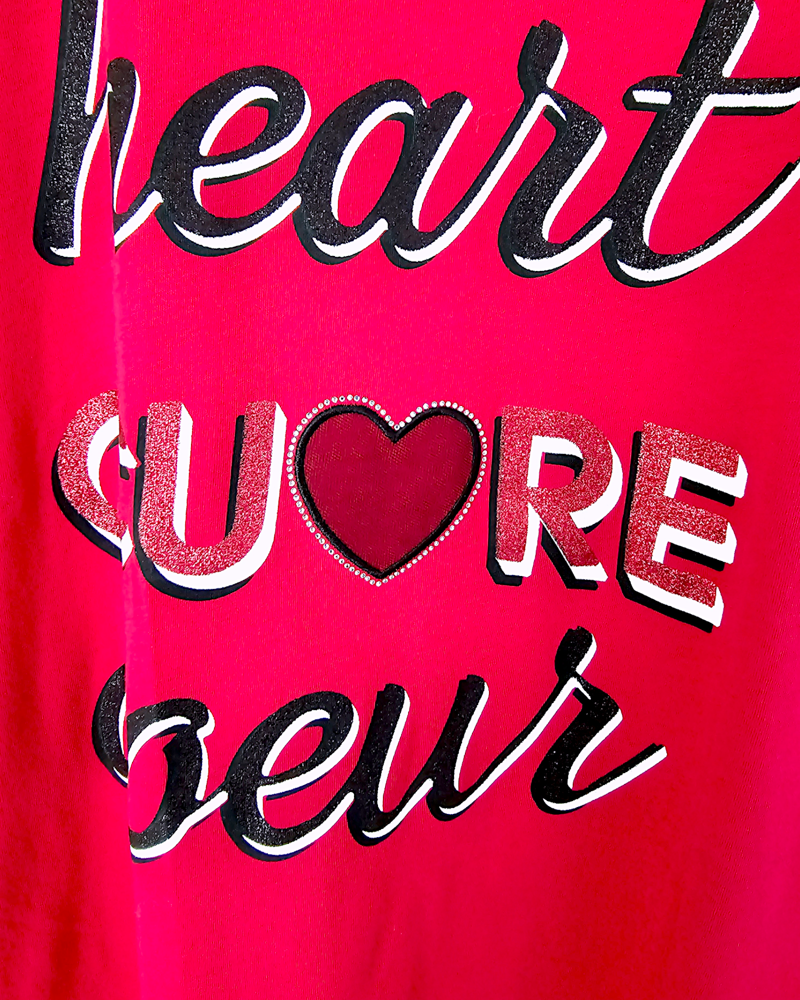 T-shirt cœur rouge - 𝐌𝐚𝐫𝐢𝐧𝐚𝟒𝟒𝐟𝐚𝐦𝐢𝐥𝐲