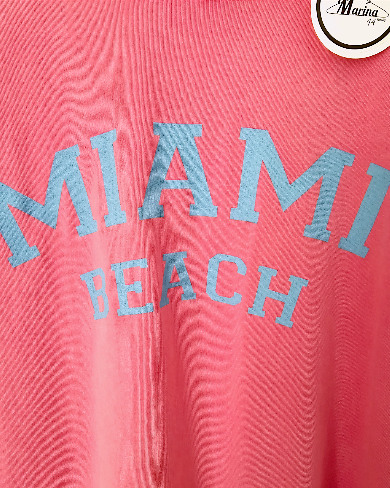 T-shirt rose Miami - 𝐌𝐚𝐫𝐢𝐧𝐚𝟒𝟒𝐟𝐚𝐦𝐢𝐥𝐲