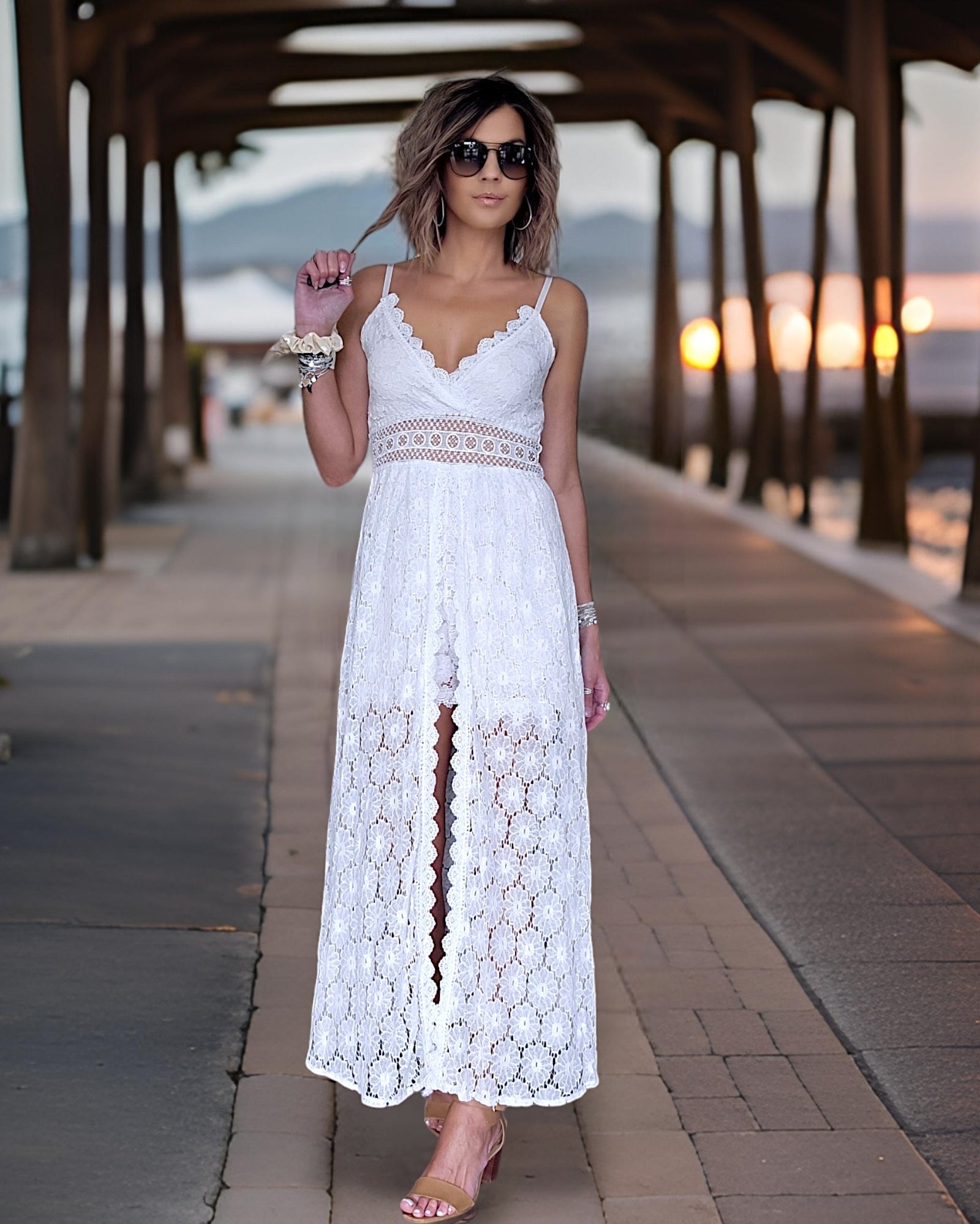 Robe bohème-chic blanc - 𝐌𝐚𝐫𝐢𝐧𝐚𝟒𝟒𝐟𝐚𝐦𝐢𝐥𝐲
