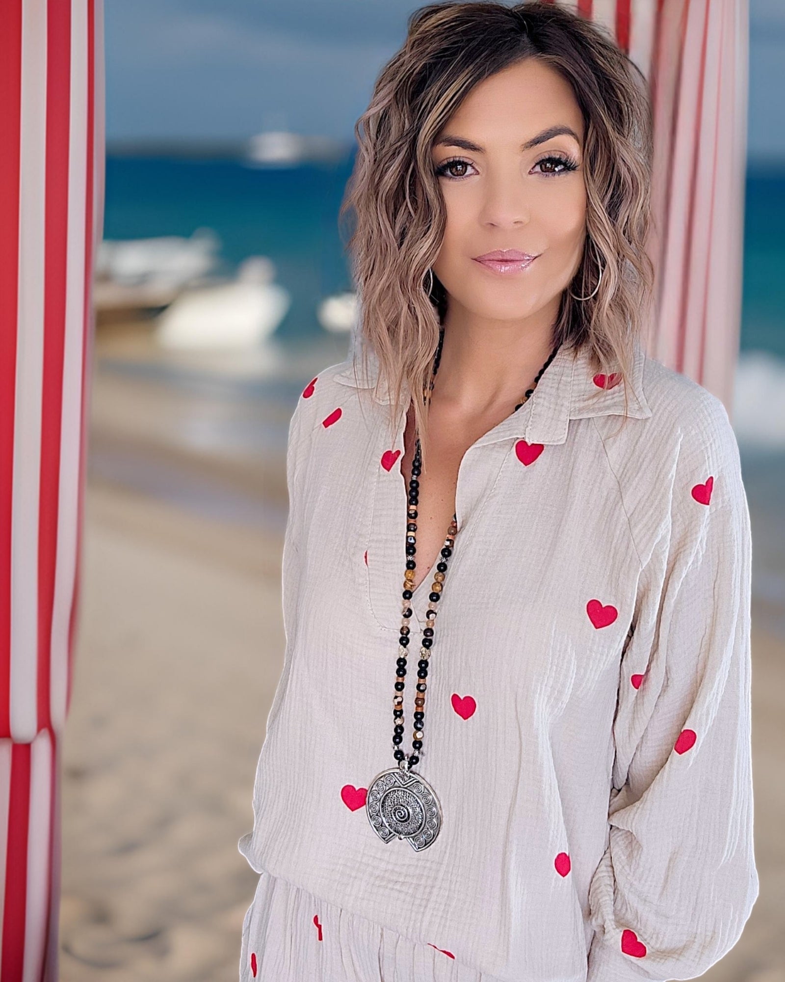 Ensemble gaze de coton coeur - 𝐌𝐚𝐫𝐢𝐧𝐚𝟒𝟒𝐟𝐚𝐦𝐢𝐥𝐲