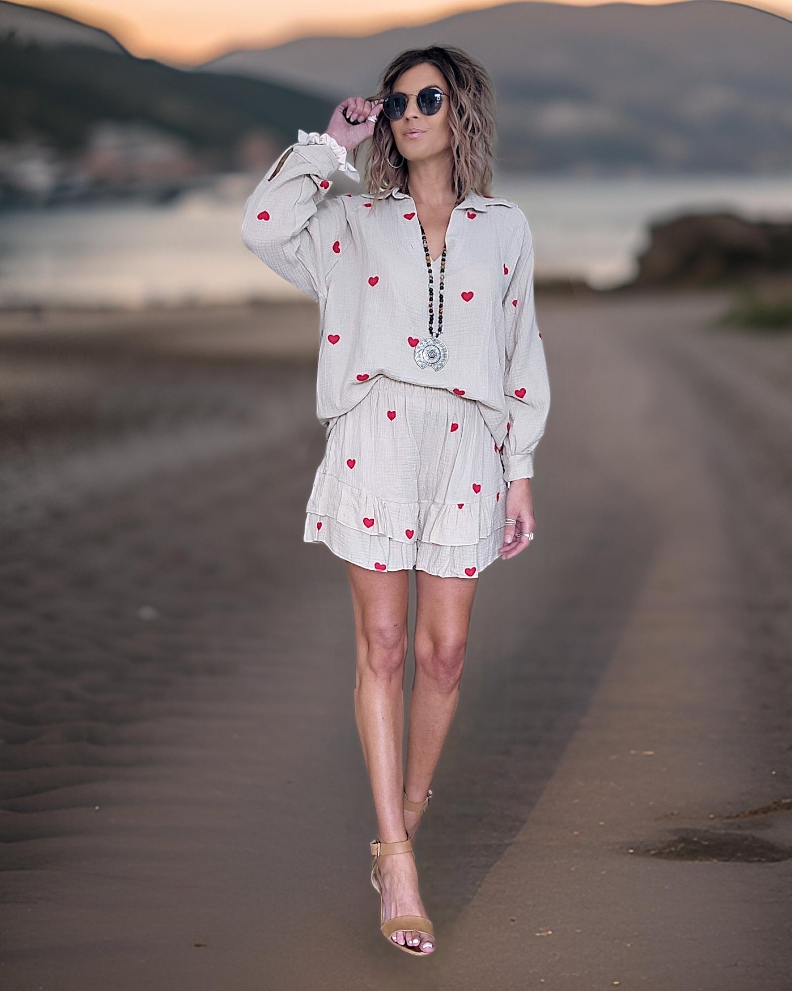 Ensemble gaze de coton coeur - 𝐌𝐚𝐫𝐢𝐧𝐚𝟒𝟒𝐟𝐚𝐦𝐢𝐥𝐲