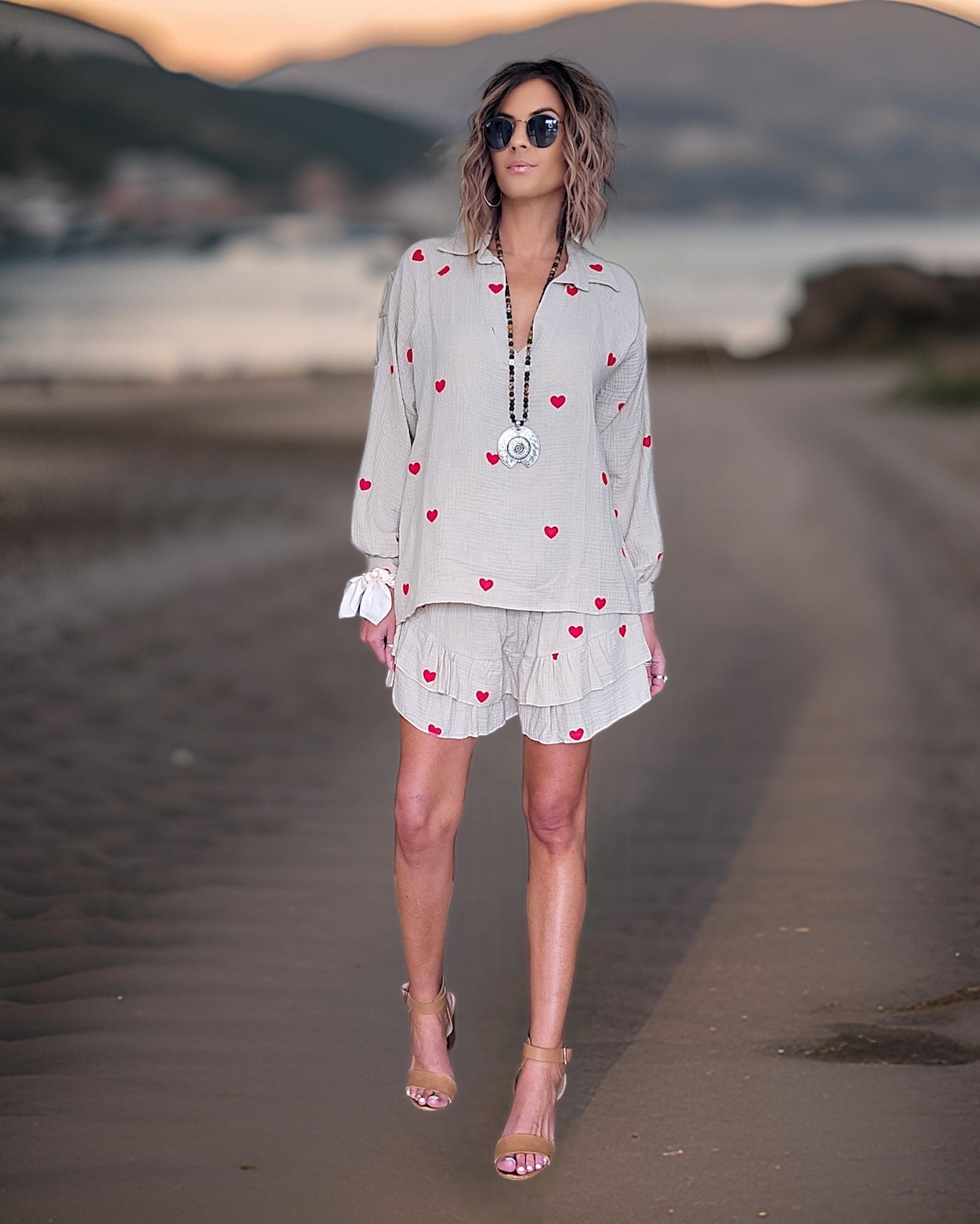Ensemble gaze de coton coeur - 𝐌𝐚𝐫𝐢𝐧𝐚𝟒𝟒𝐟𝐚𝐦𝐢𝐥𝐲