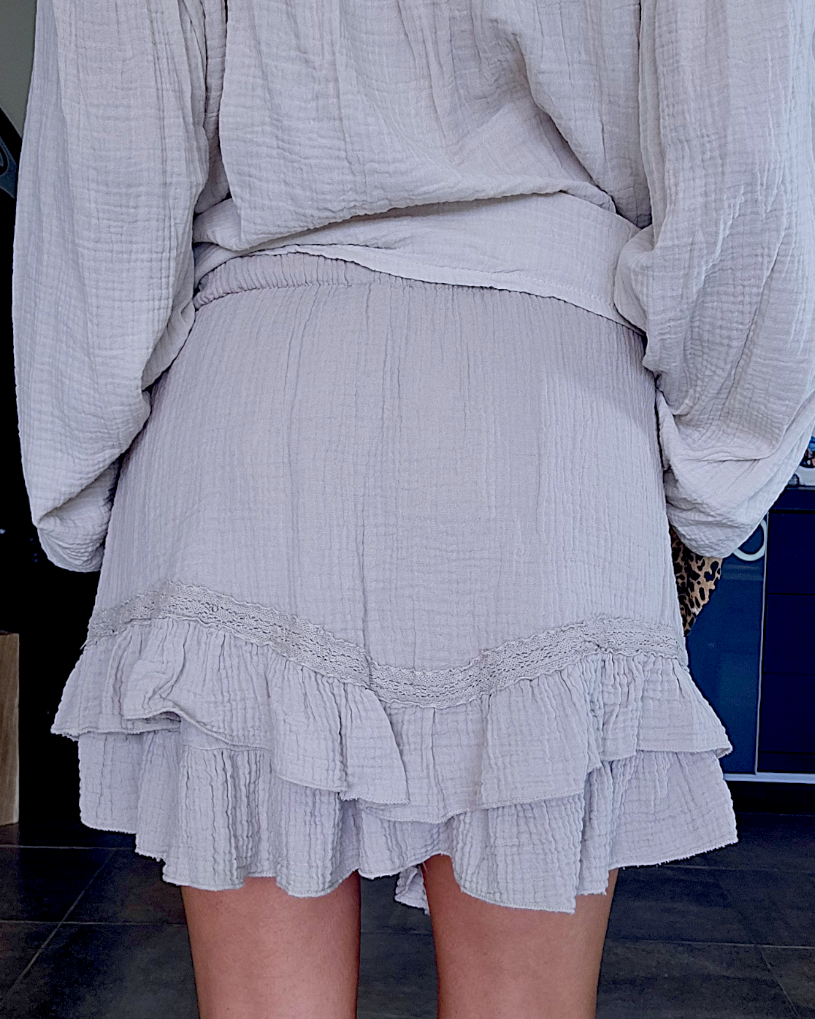 Ensemble gaze de coton beige - 𝐌𝐚𝐫𝐢𝐧𝐚𝟒𝟒𝐟𝐚𝐦𝐢𝐥𝐲