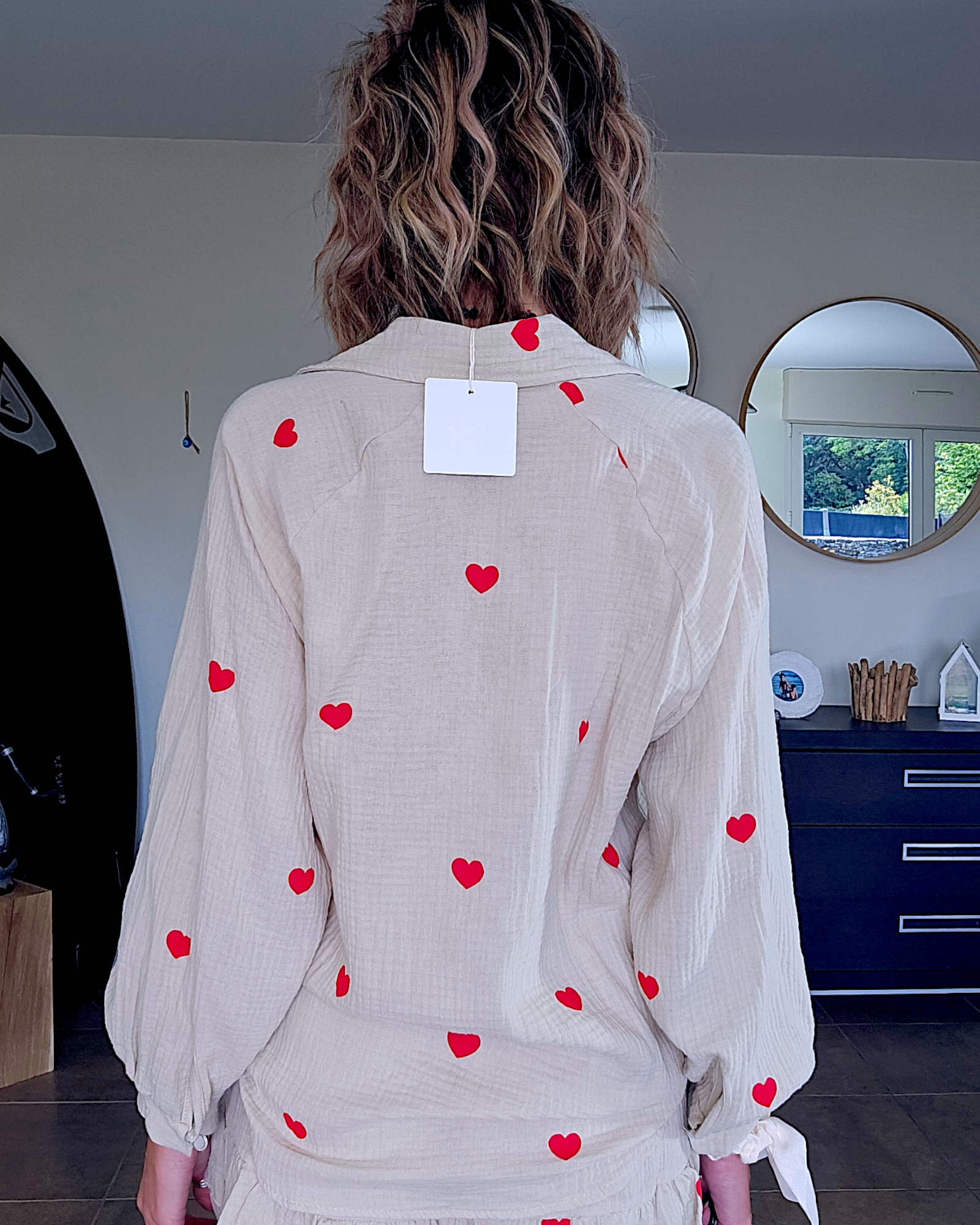Ensemble gaze de coton coeur - 𝐌𝐚𝐫𝐢𝐧𝐚𝟒𝟒𝐟𝐚𝐦𝐢𝐥𝐲
