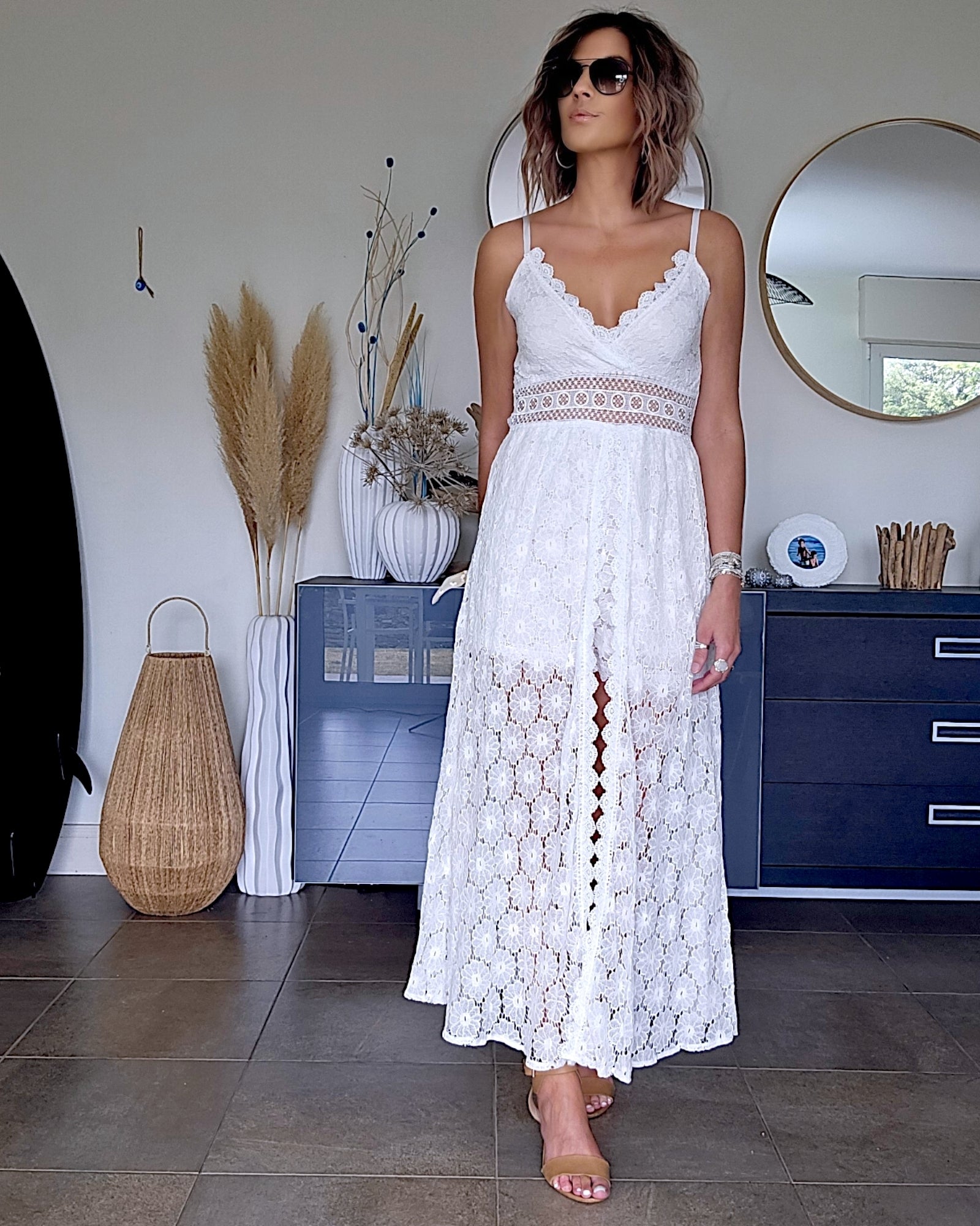 Robe bohème-chic blanc - 𝐌𝐚𝐫𝐢𝐧𝐚𝟒𝟒𝐟𝐚𝐦𝐢𝐥𝐲