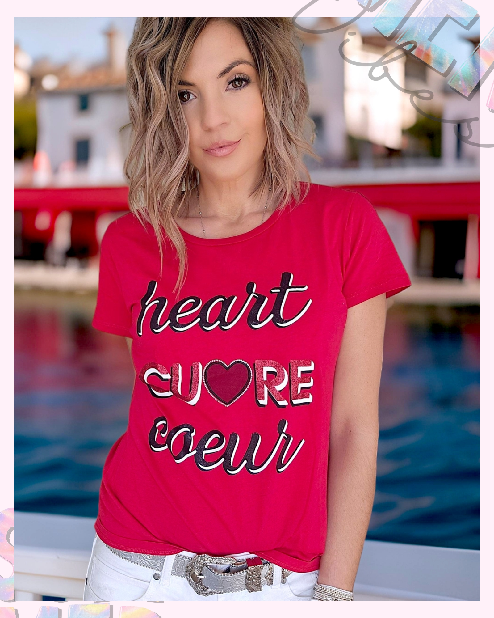 T-shirt cœur rouge - 𝐌𝐚𝐫𝐢𝐧𝐚𝟒𝟒𝐟𝐚𝐦𝐢𝐥𝐲