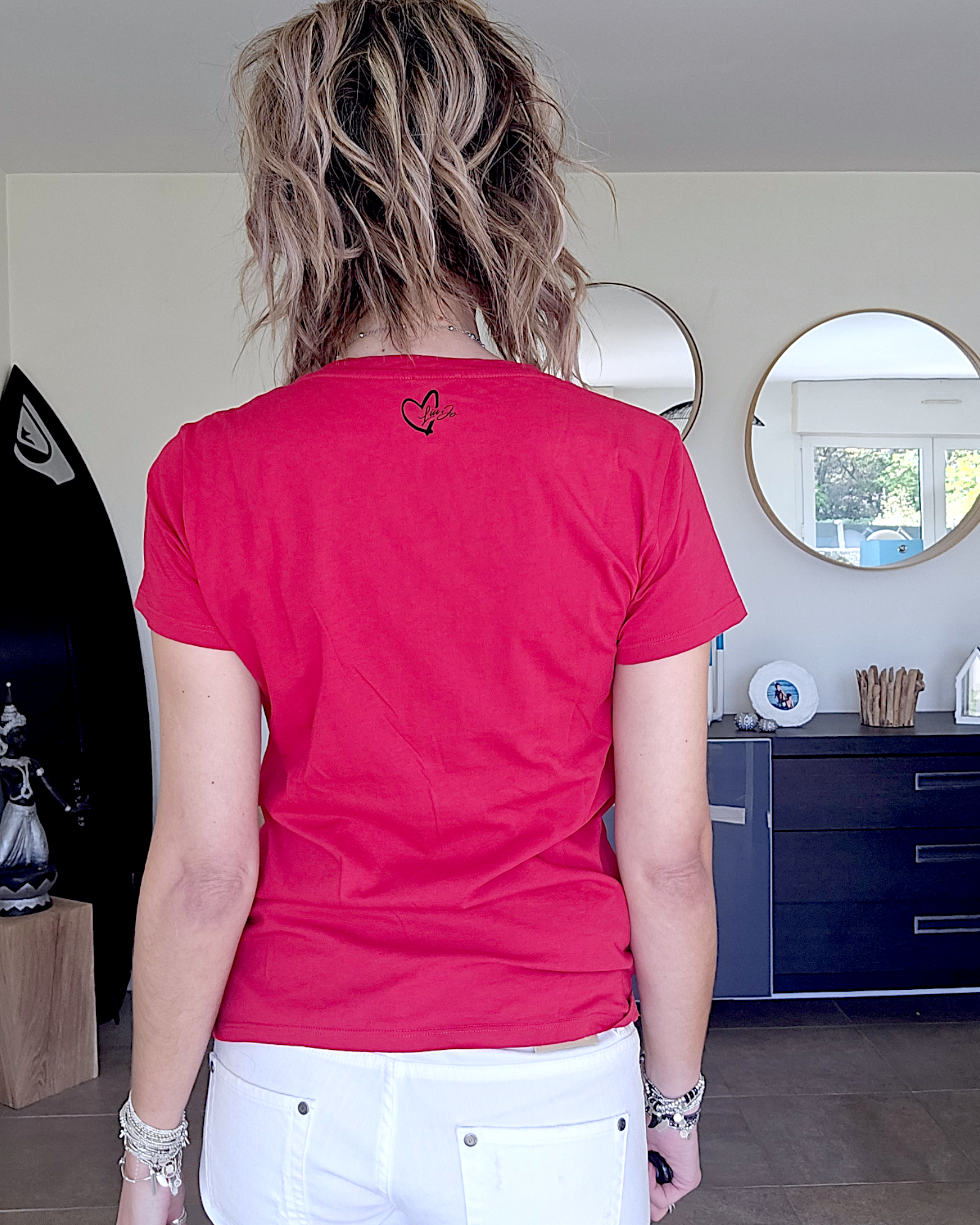 T-shirt cœur rouge - 𝐌𝐚𝐫𝐢𝐧𝐚𝟒𝟒𝐟𝐚𝐦𝐢𝐥𝐲