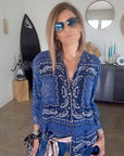 Chemise bandana bleu - 𝐌𝐚𝐫𝐢𝐧𝐚𝟒𝟒𝐟𝐚𝐦𝐢𝐥𝐲