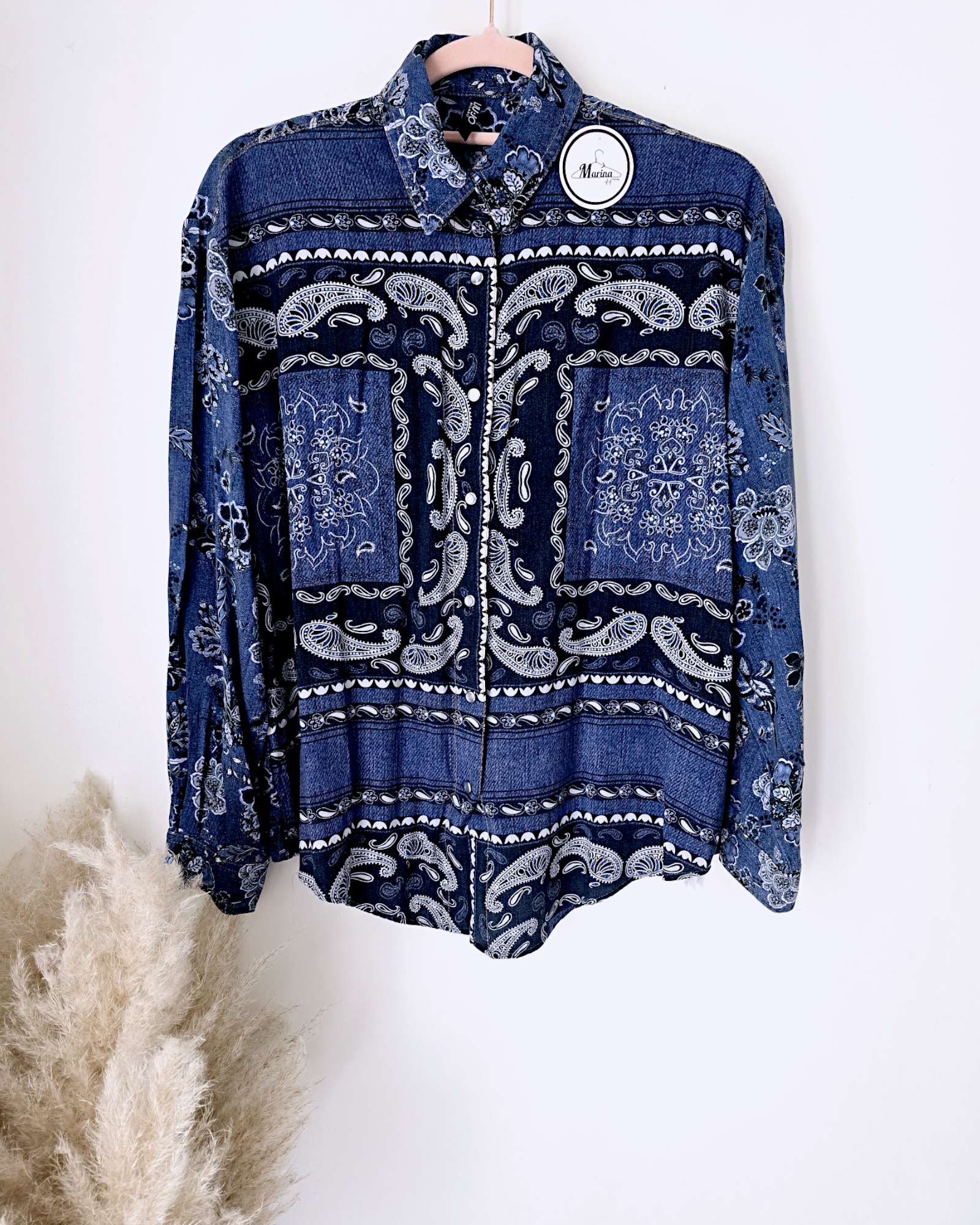 Chemise bandana bleu - 𝐌𝐚𝐫𝐢𝐧𝐚𝟒𝟒𝐟𝐚𝐦𝐢𝐥𝐲