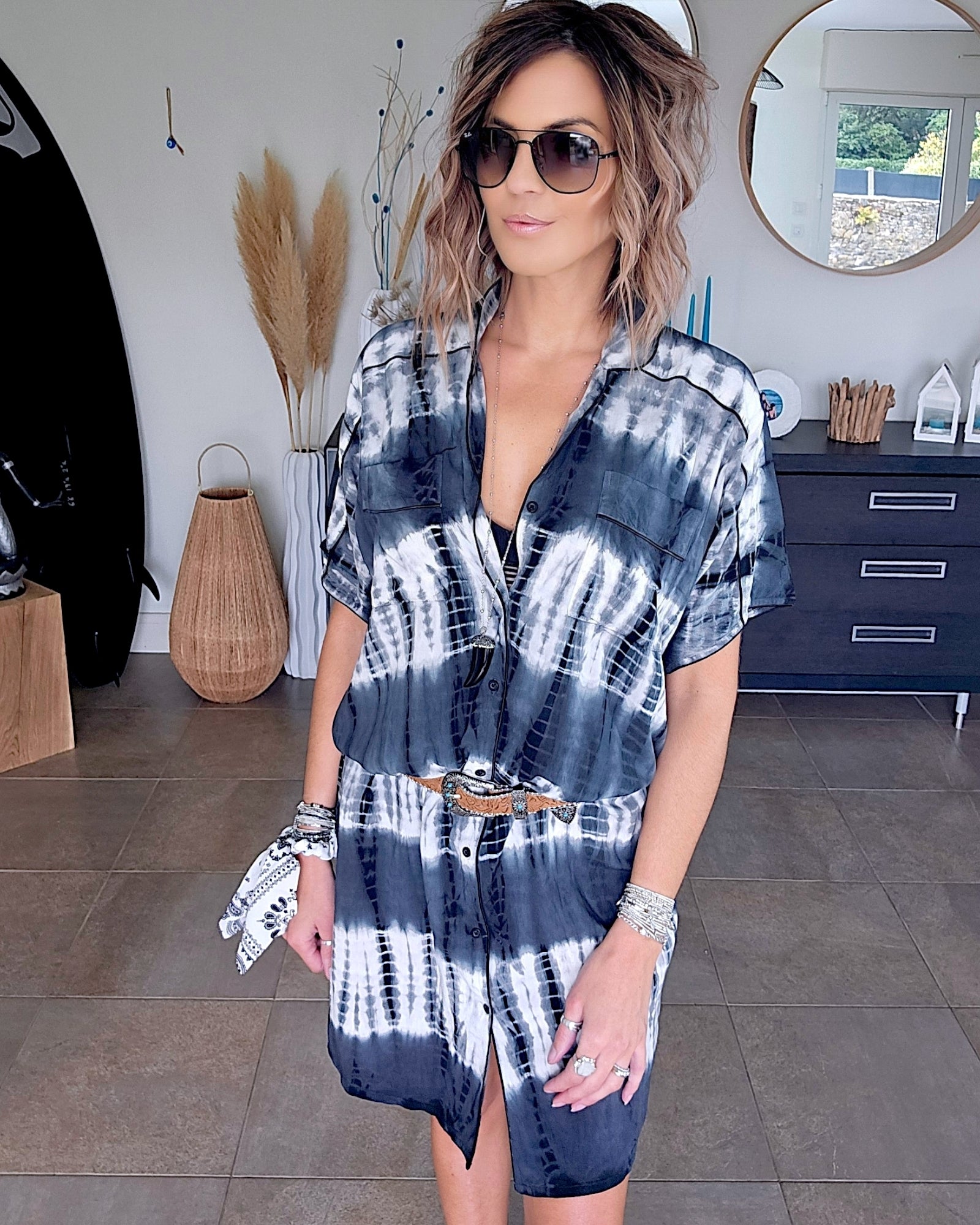 Robe chemise + ceinture - 𝐌𝐚𝐫𝐢𝐧𝐚𝟒𝟒𝐟𝐚𝐦𝐢𝐥𝐲