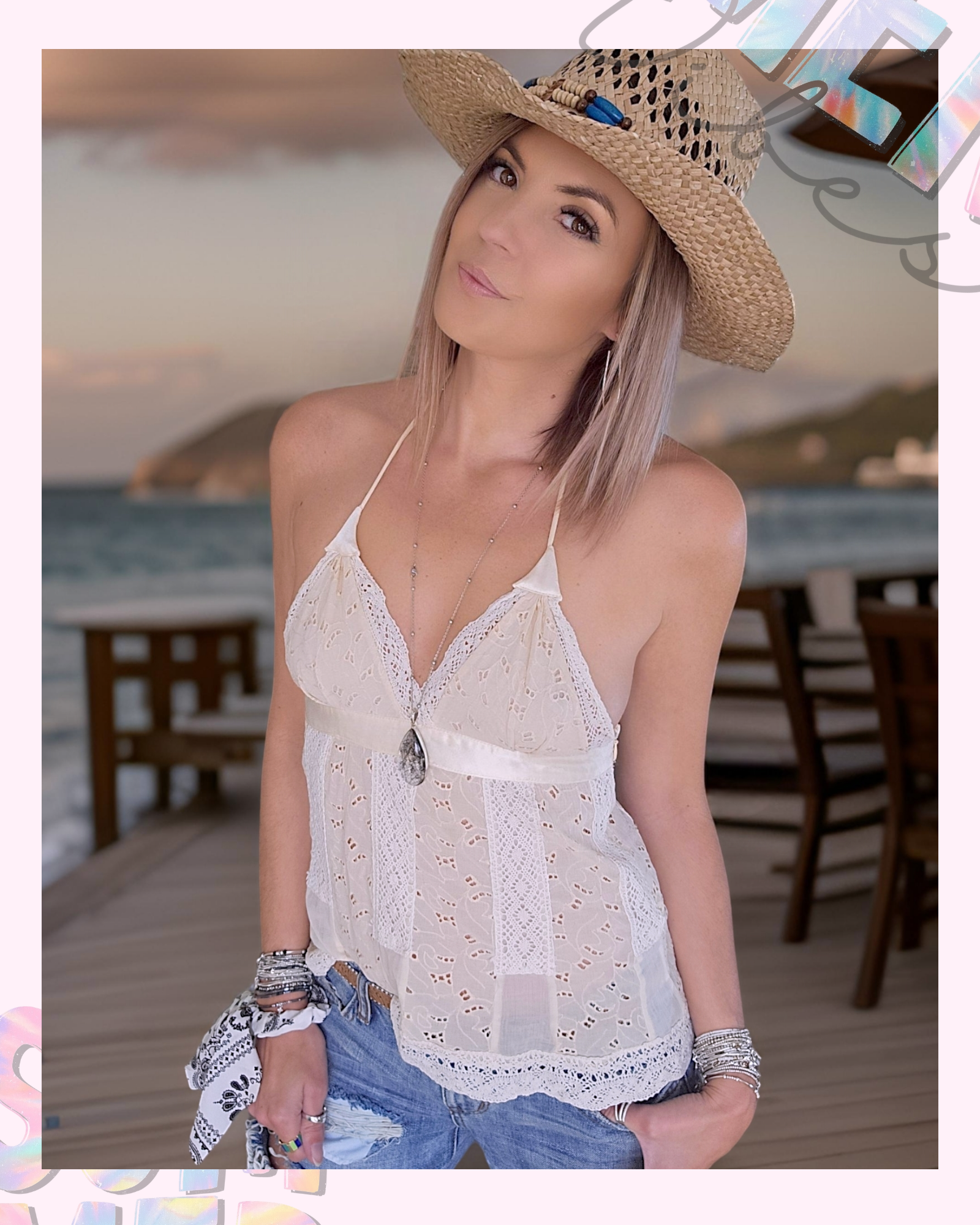 Débardeur en broderie anglaise - 𝐌𝐚𝐫𝐢𝐧𝐚𝟒𝟒𝐟𝐚𝐦𝐢𝐥𝐲