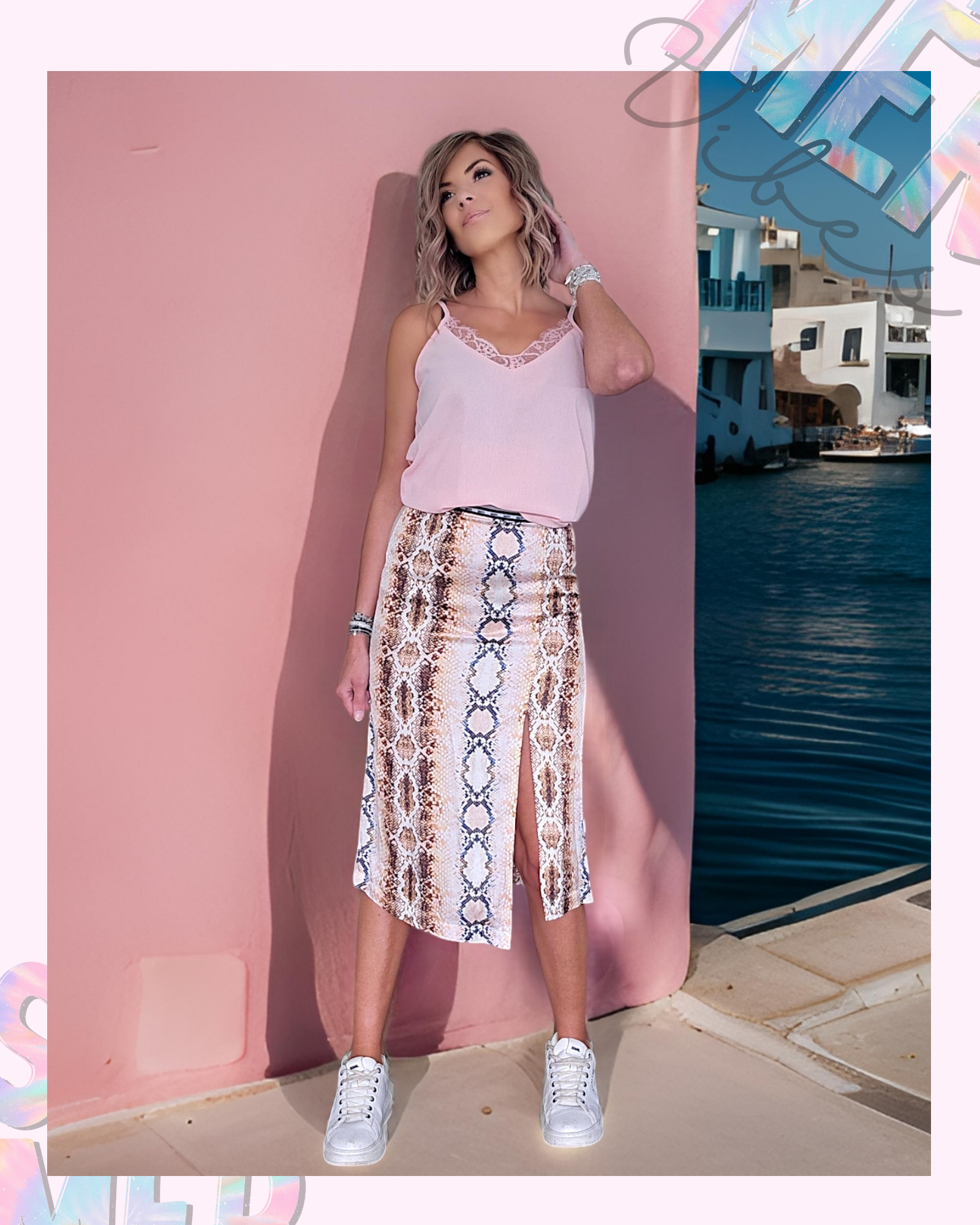 Jupe midi à imprimé python - 𝐌𝐚𝐫𝐢𝐧𝐚𝟒𝟒𝐟𝐚𝐦𝐢𝐥𝐲