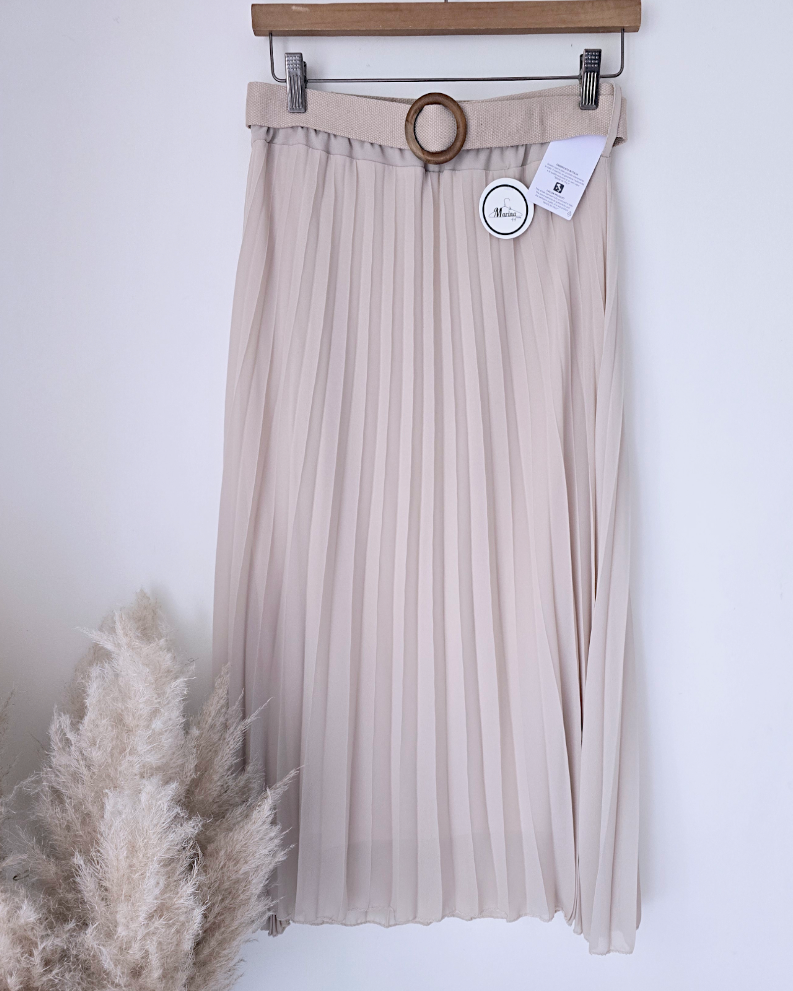 Jupe midi beige - 𝐌𝐚𝐫𝐢𝐧𝐚𝟒𝟒𝐟𝐚𝐦𝐢𝐥𝐲