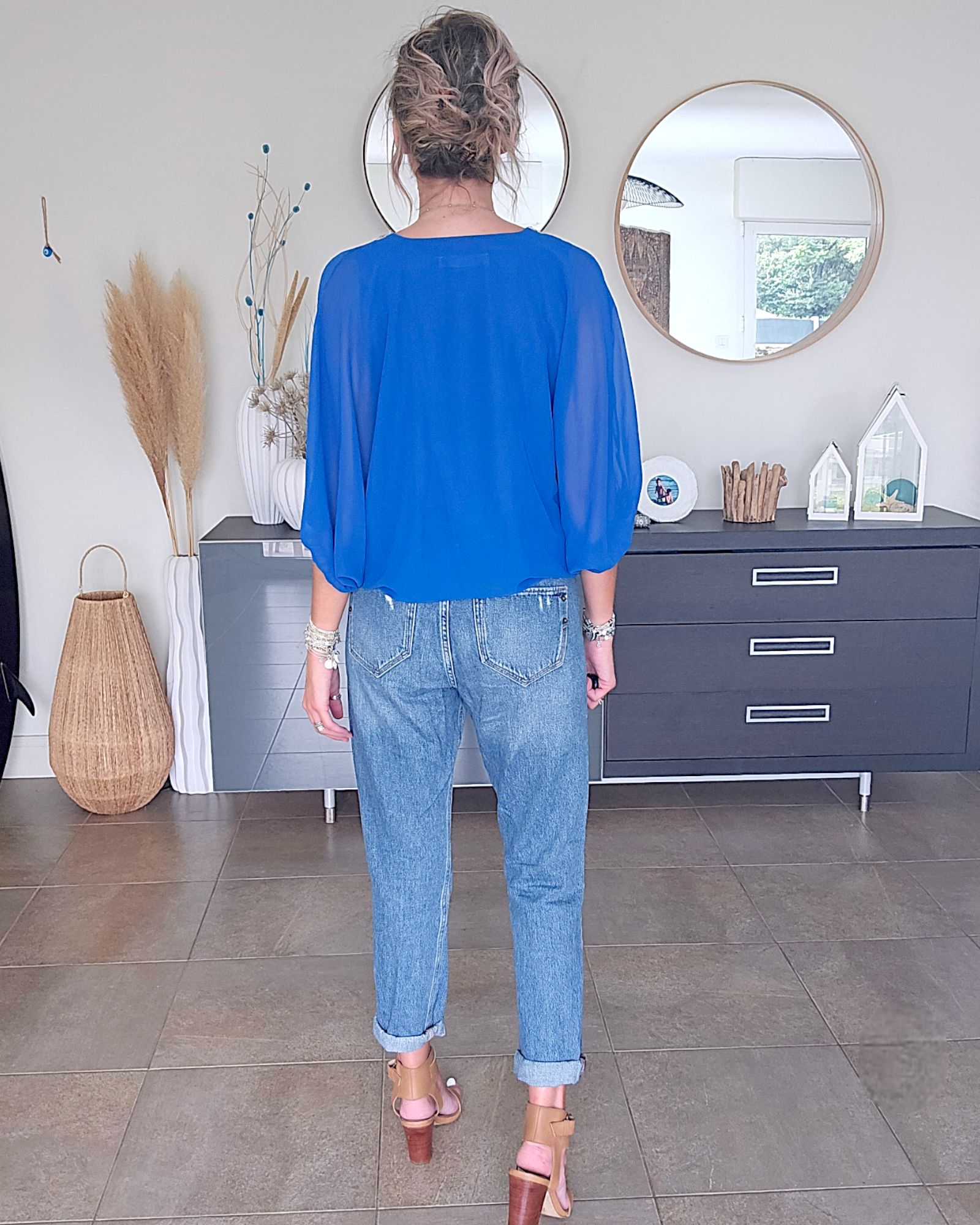 Blouse fluide bleu roi - 𝐌𝐚𝐫𝐢𝐧𝐚𝟒𝟒𝐟𝐚𝐦𝐢𝐥𝐲
