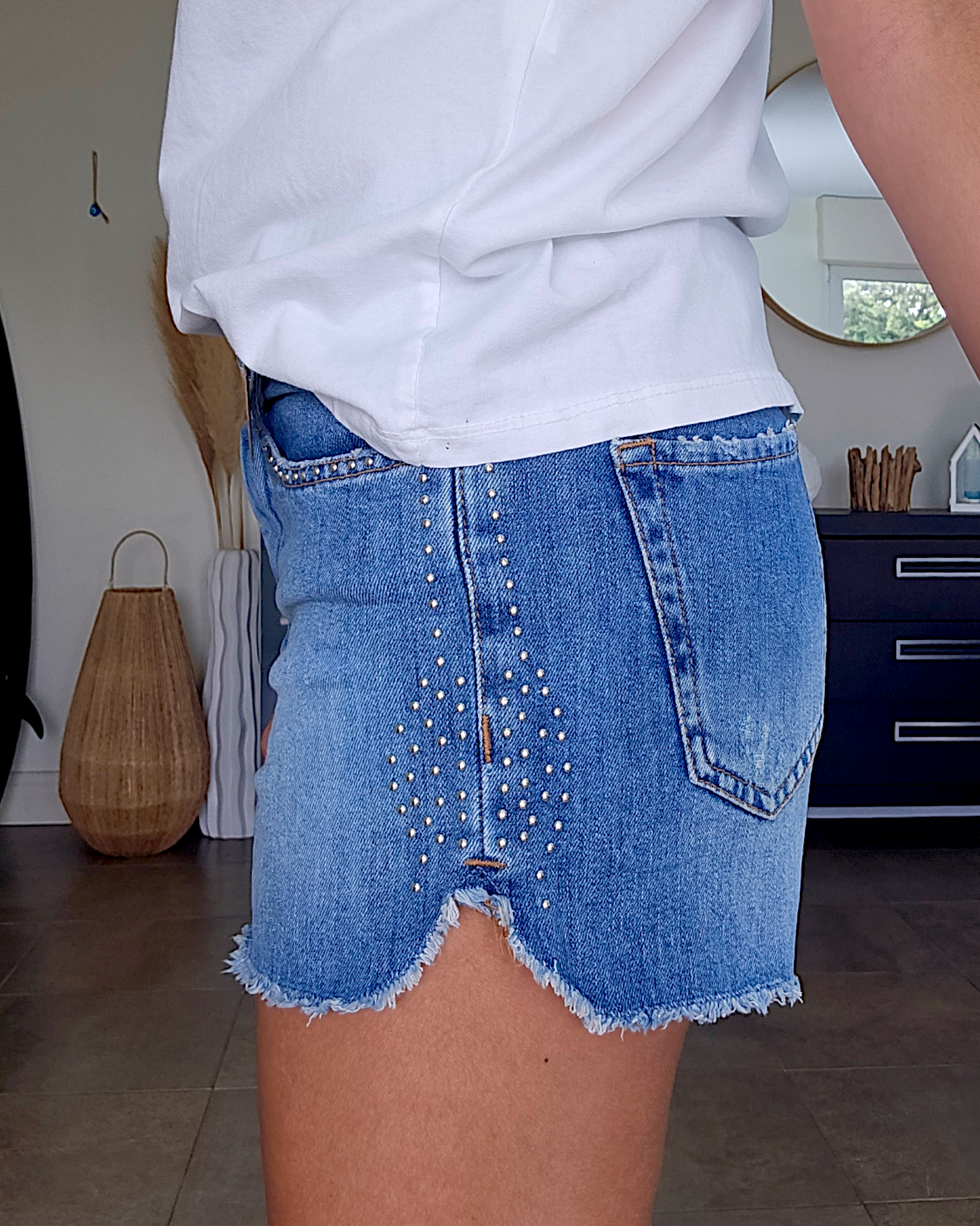 Short denim bleu - 𝐌𝐚𝐫𝐢𝐧𝐚𝟒𝟒𝐟𝐚𝐦𝐢𝐥𝐲