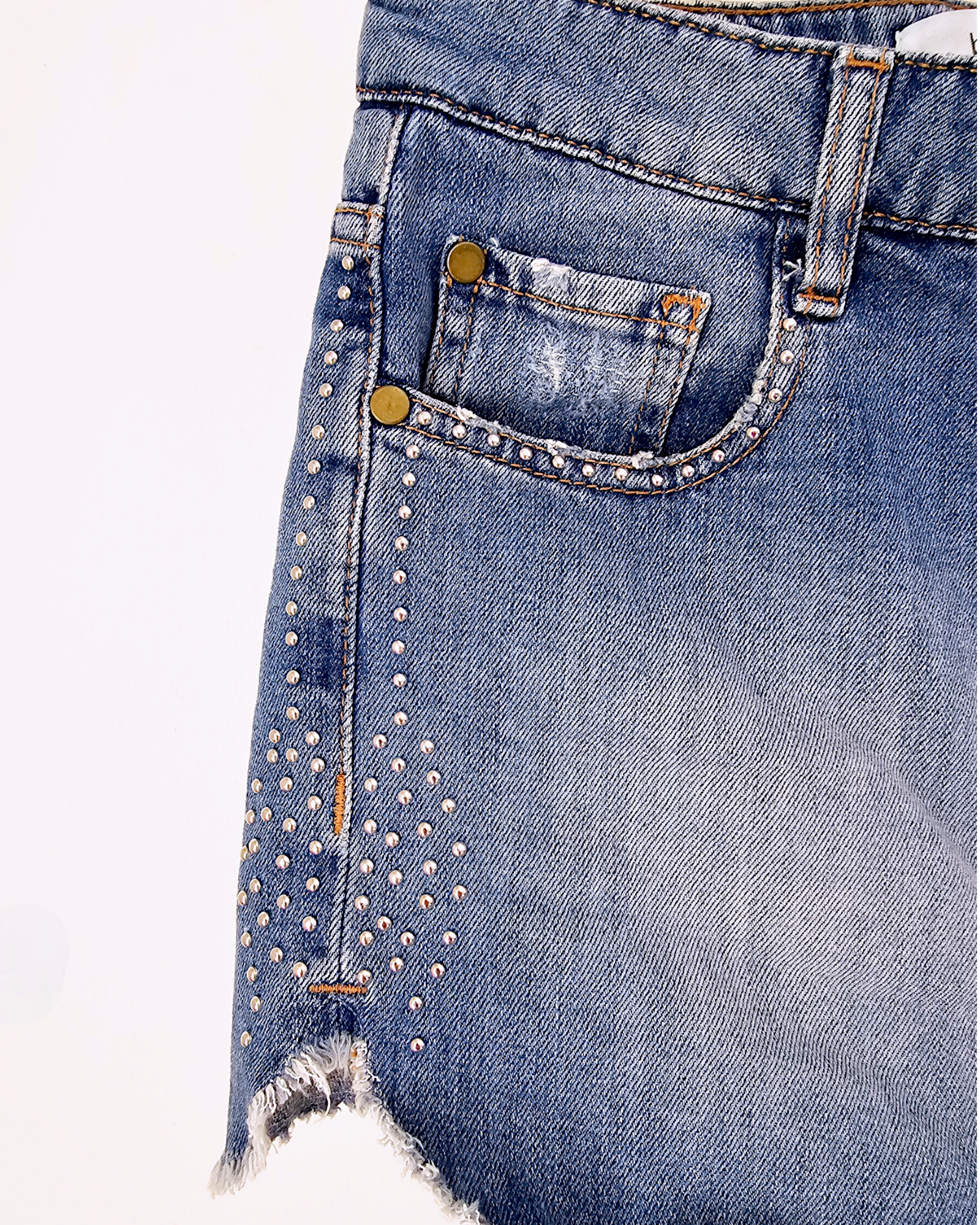 Short denim bleu - 𝐌𝐚𝐫𝐢𝐧𝐚𝟒𝟒𝐟𝐚𝐦𝐢𝐥𝐲