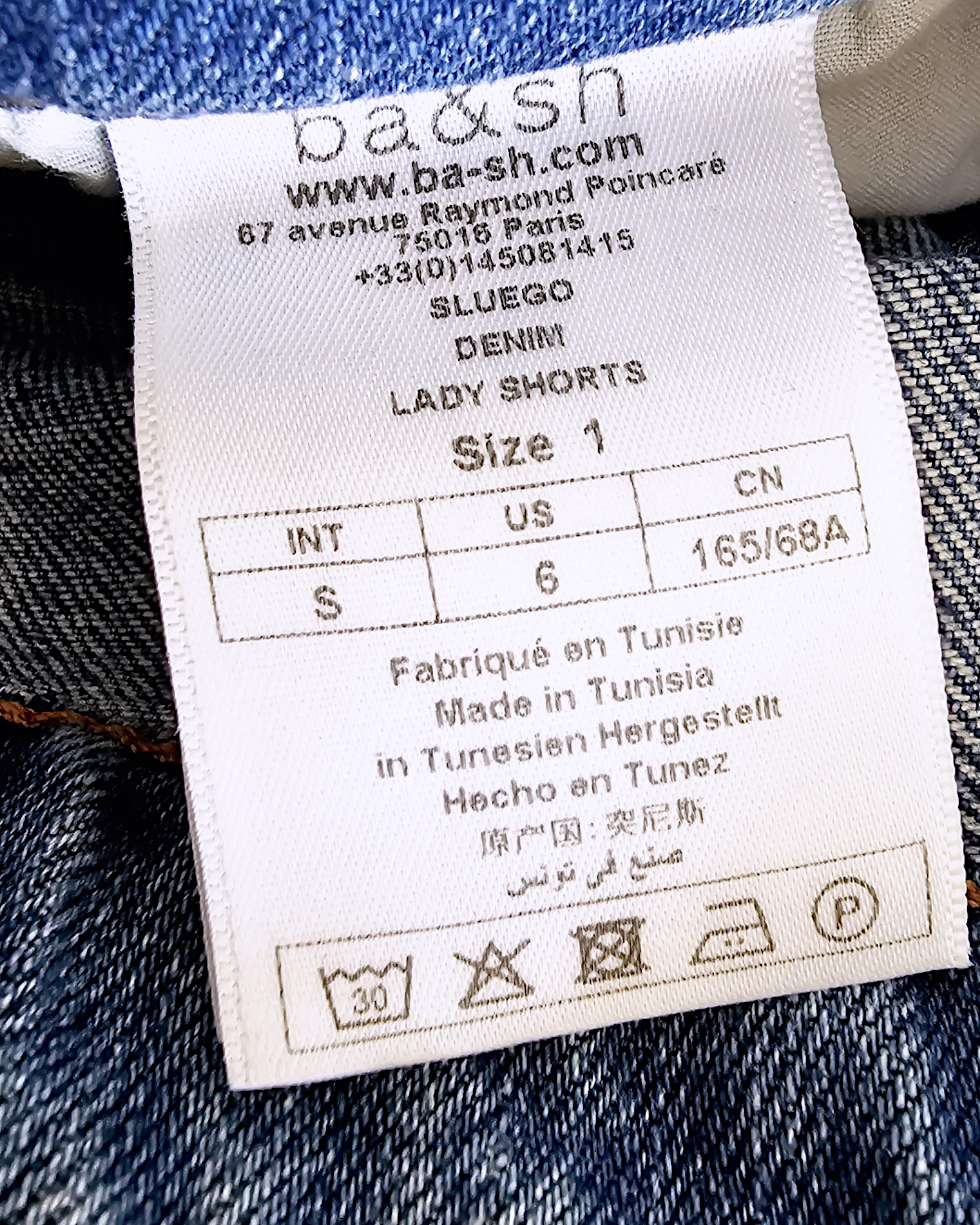 Short denim bleu - 𝐌𝐚𝐫𝐢𝐧𝐚𝟒𝟒𝐟𝐚𝐦𝐢𝐥𝐲