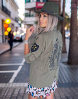 Veste militaire kaki - 𝐌𝐚𝐫𝐢𝐧𝐚𝟒𝟒𝐟𝐚𝐦𝐢𝐥𝐲