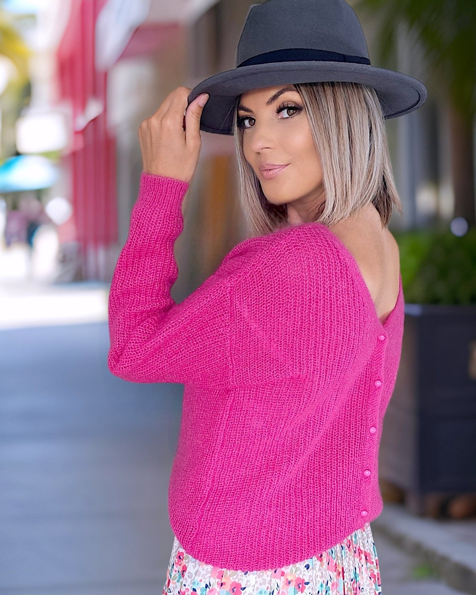 Pull cardigan fuchsia - 𝐌𝐚𝐫𝐢𝐧𝐚𝟒𝟒𝐟𝐚𝐦𝐢𝐥𝐲