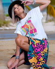 Tee-shirt blanc L.A - 𝐌𝐚𝐫𝐢𝐧𝐚𝟒𝟒𝐟𝐚𝐦𝐢𝐥𝐲