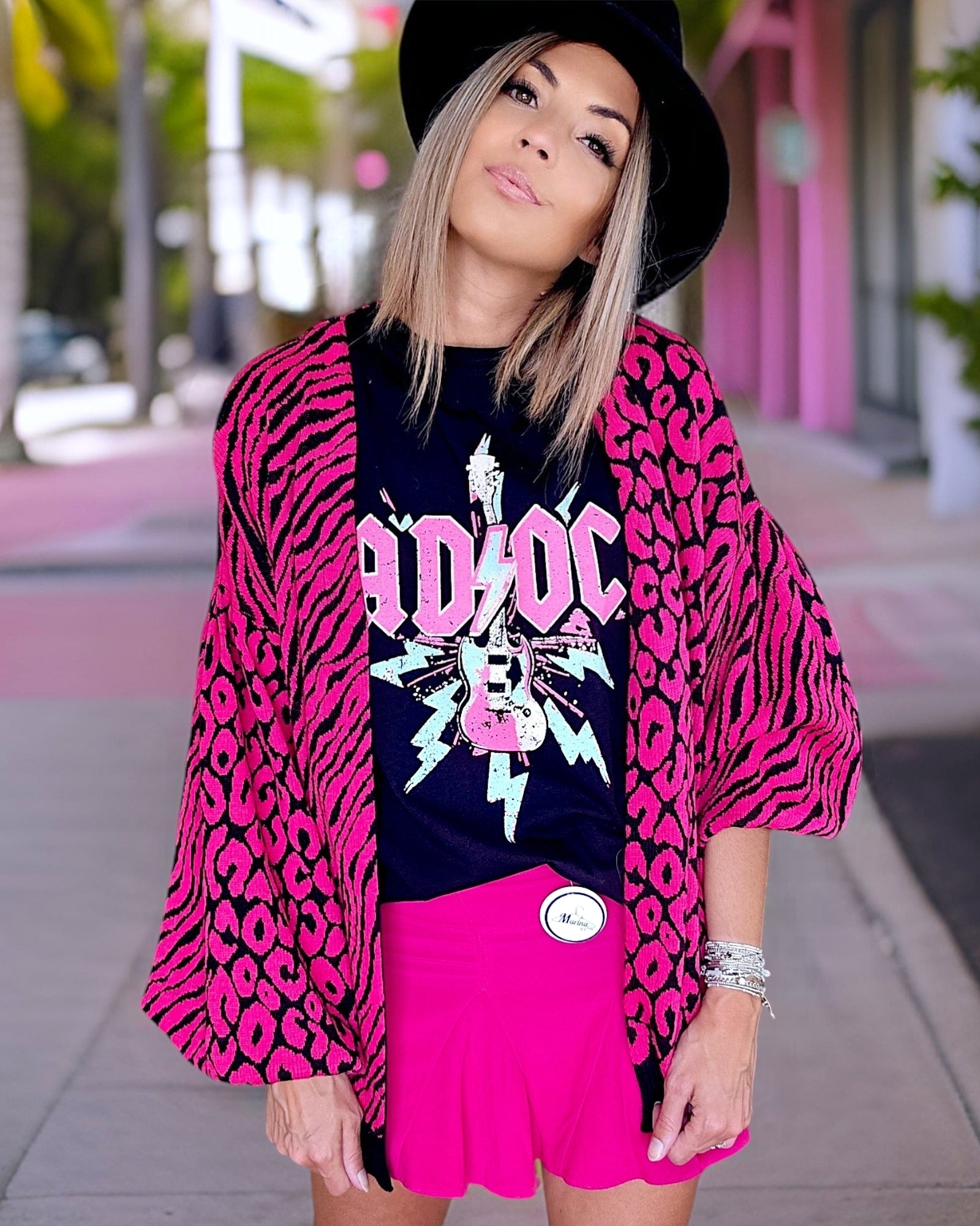 Gilet léopard fuchsia - 𝐌𝐚𝐫𝐢𝐧𝐚𝟒𝟒𝐟𝐚𝐦𝐢𝐥𝐲