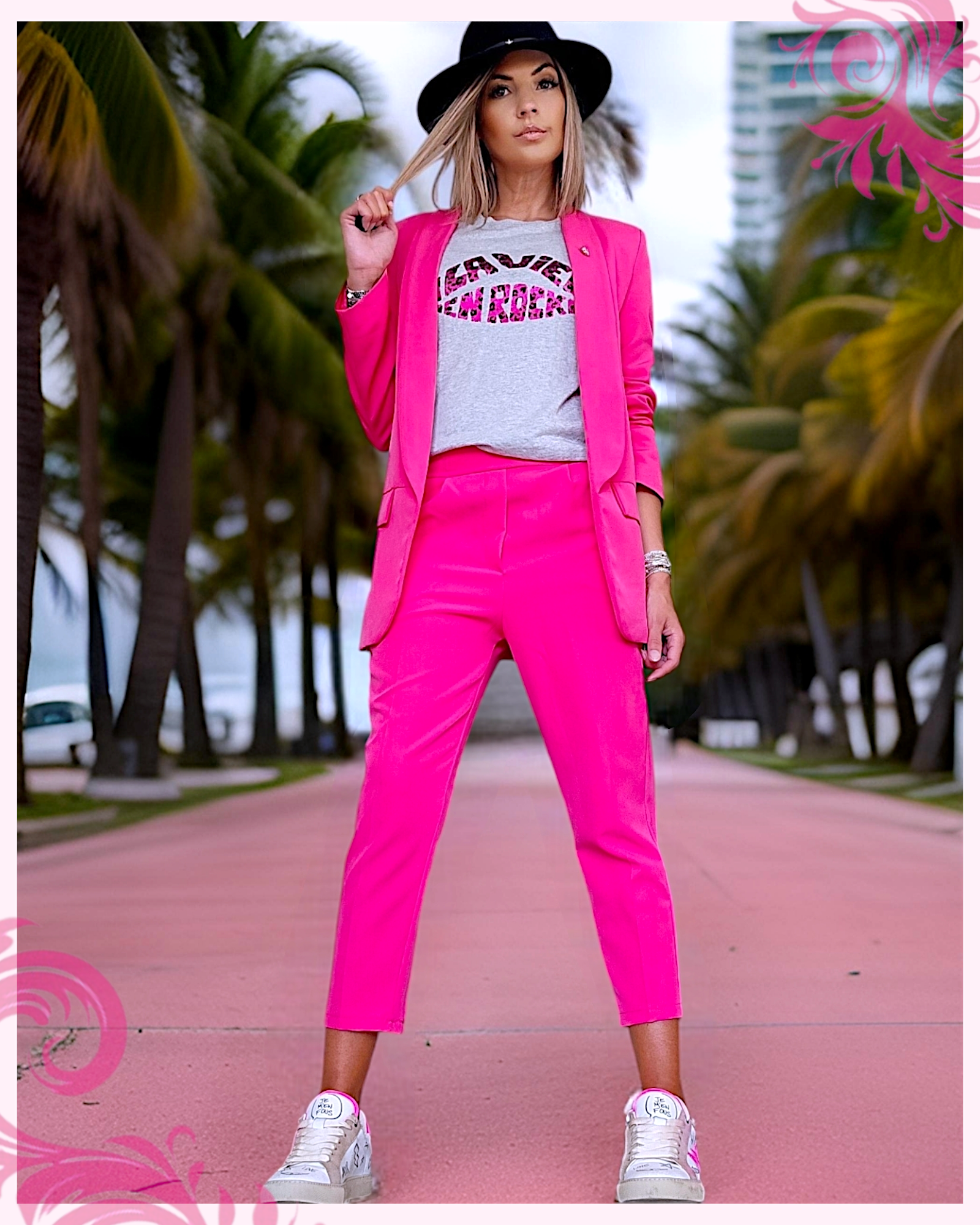 Veste chic fuchsia - 𝐌𝐚𝐫𝐢𝐧𝐚𝟒𝟒𝐟𝐚𝐦𝐢𝐥𝐲
