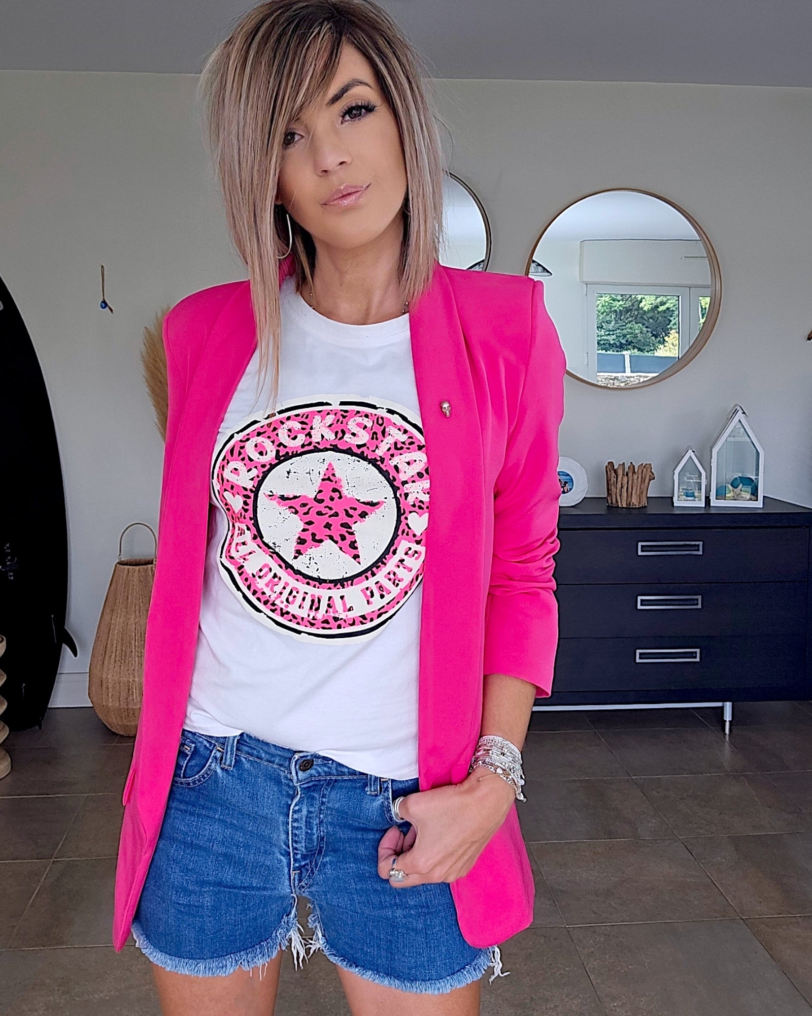 Veste chic fuchsia - 𝐌𝐚𝐫𝐢𝐧𝐚𝟒𝟒𝐟𝐚𝐦𝐢𝐥𝐲
