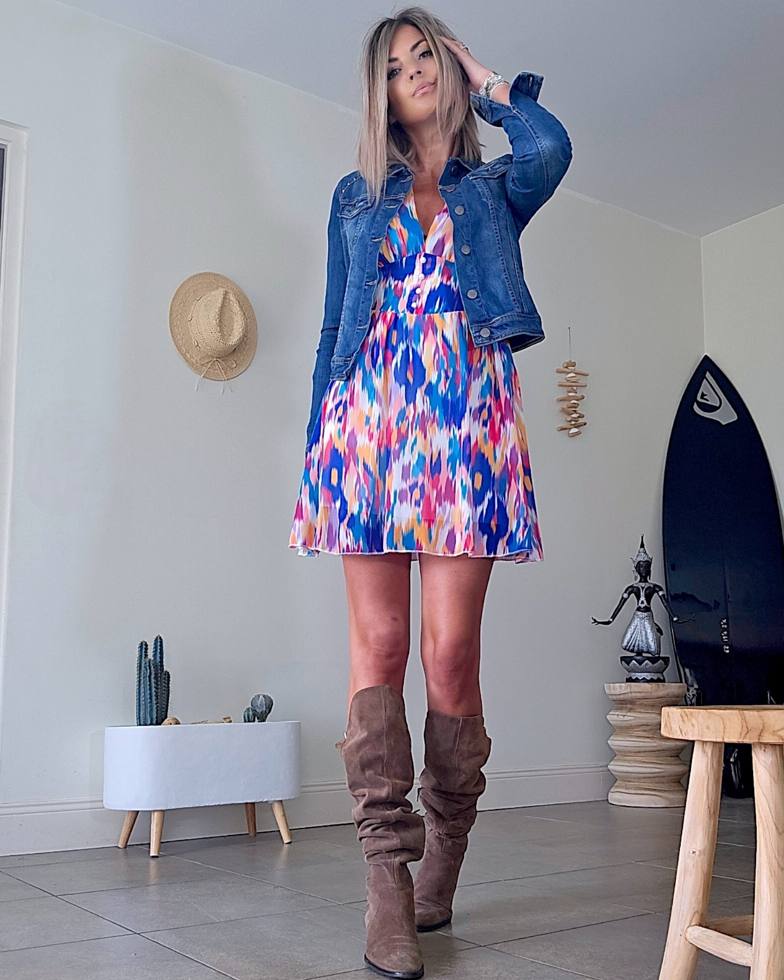 Veste cloutés en denim - 𝐌𝐚𝐫𝐢𝐧𝐚𝟒𝟒𝐟𝐚𝐦𝐢𝐥𝐲