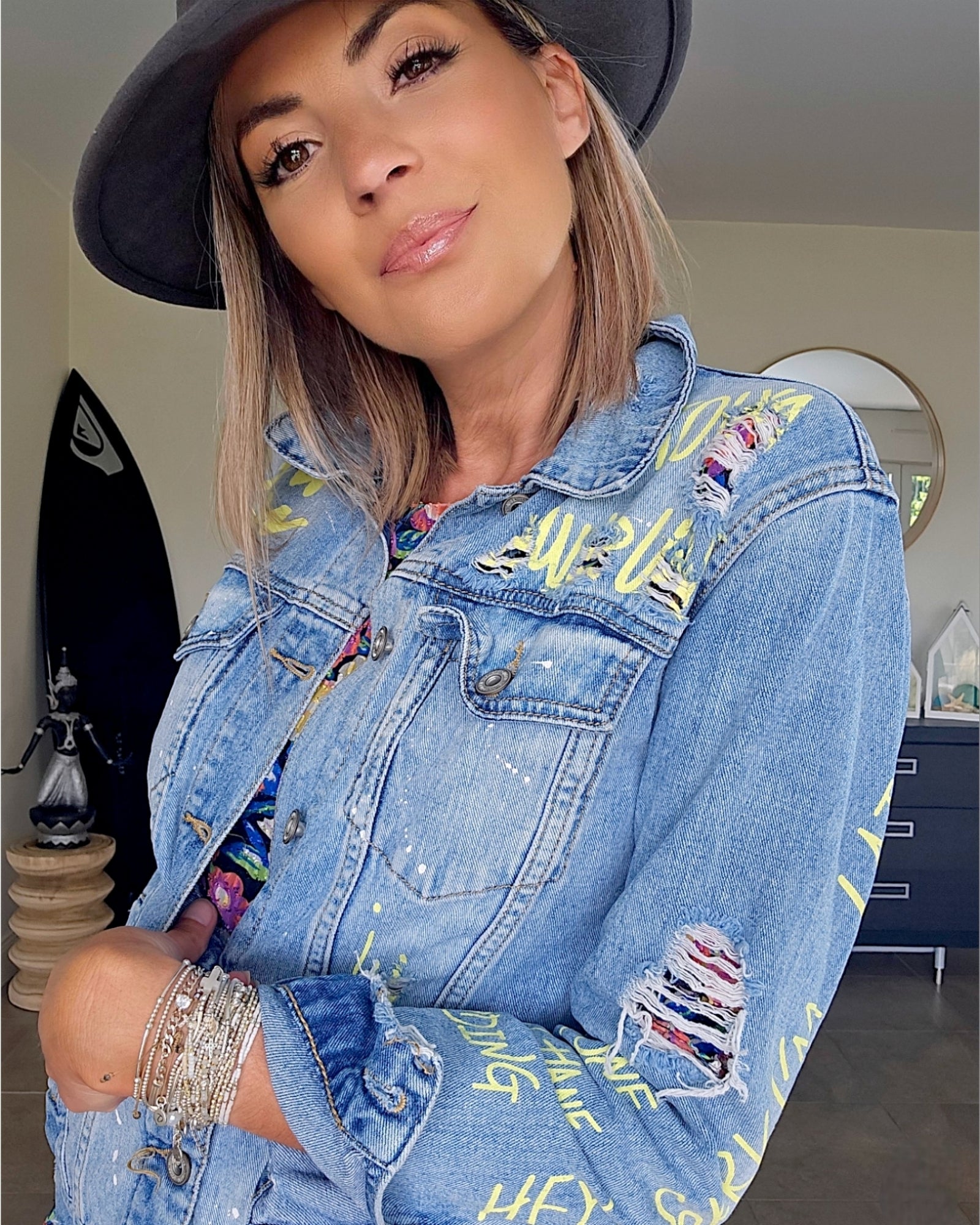 Veste tag en denim - 𝐌𝐚𝐫𝐢𝐧𝐚𝟒𝟒𝐟𝐚𝐦𝐢𝐥𝐲