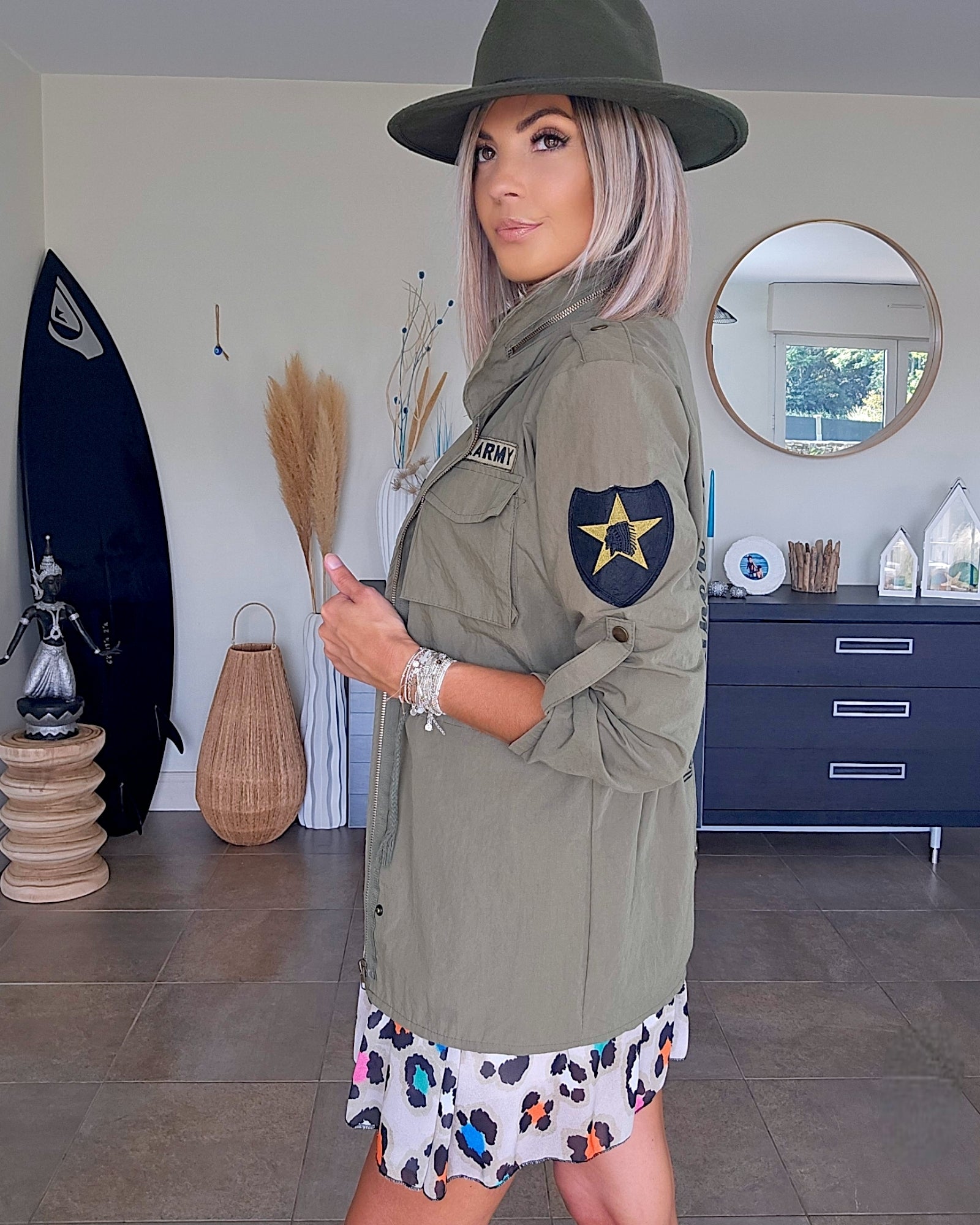 Veste militaire kaki - 𝐌𝐚𝐫𝐢𝐧𝐚𝟒𝟒𝐟𝐚𝐦𝐢𝐥𝐲