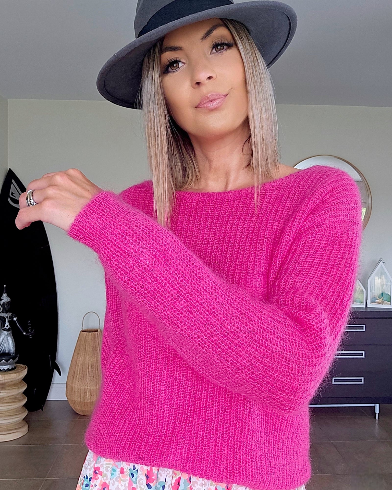 Pull cardigan fuchsia - 𝐌𝐚𝐫𝐢𝐧𝐚𝟒𝟒𝐟𝐚𝐦𝐢𝐥𝐲
