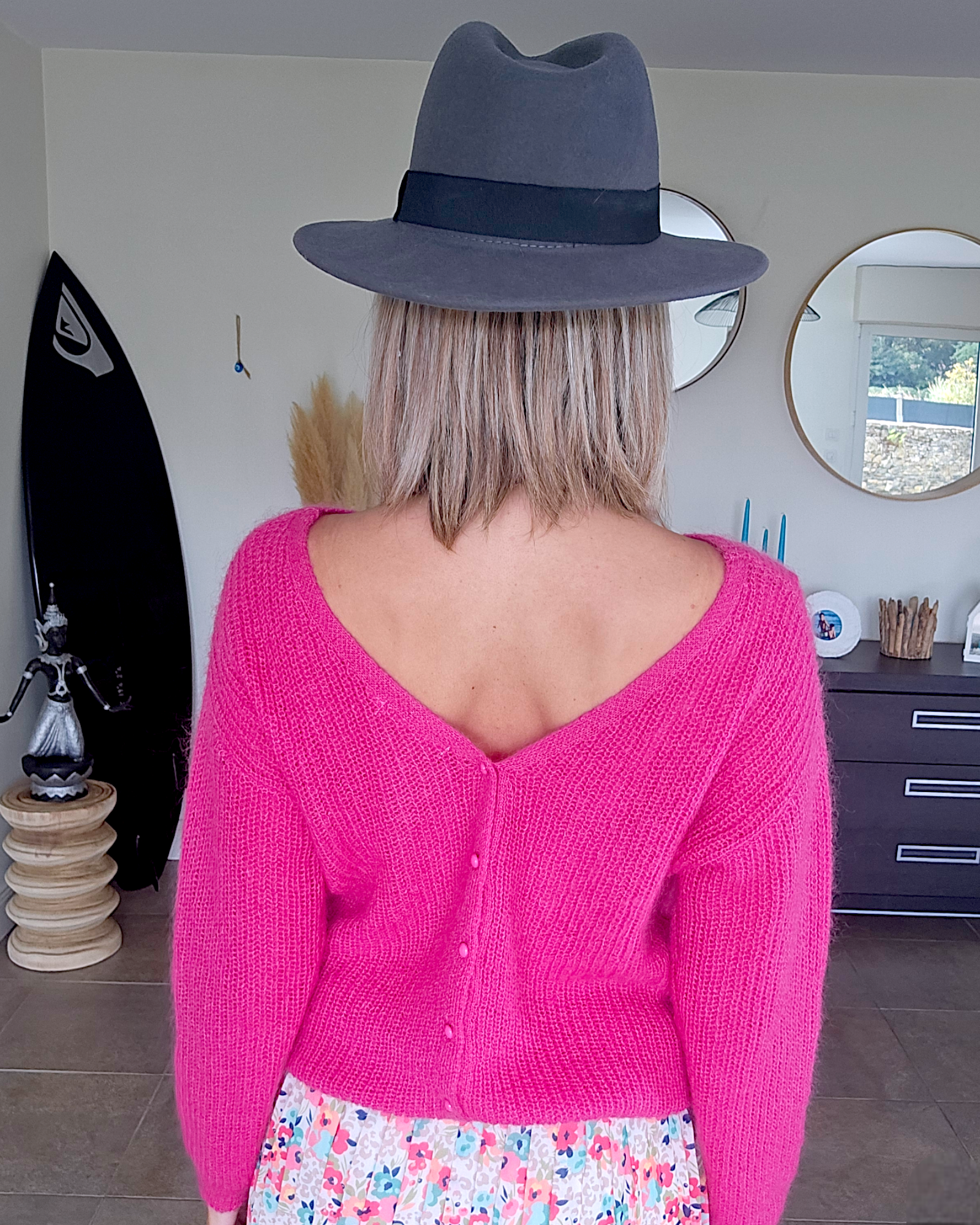 Pull cardigan fuchsia - 𝐌𝐚𝐫𝐢𝐧𝐚𝟒𝟒𝐟𝐚𝐦𝐢𝐥𝐲