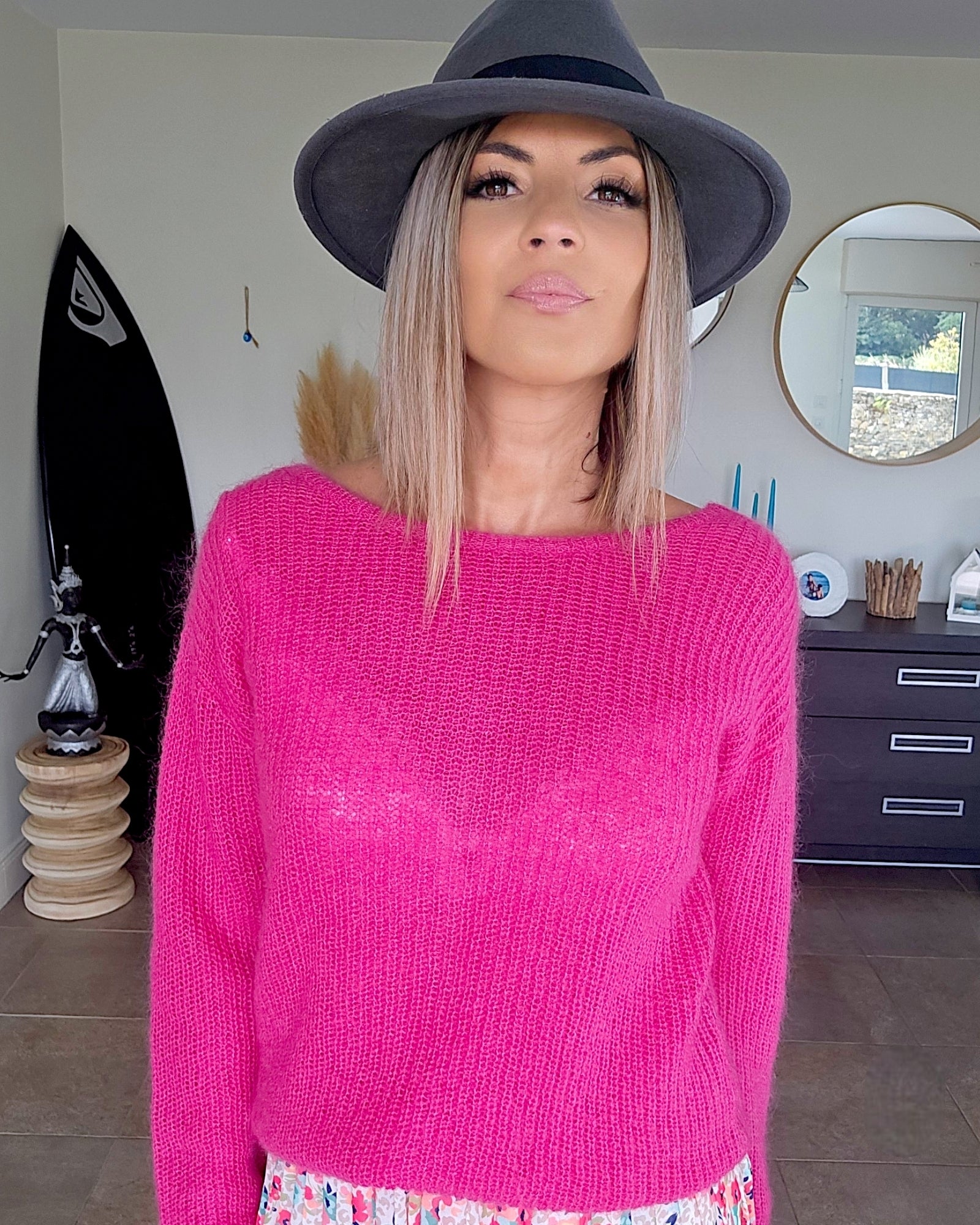 Pull cardigan fuchsia - 𝐌𝐚𝐫𝐢𝐧𝐚𝟒𝟒𝐟𝐚𝐦𝐢𝐥𝐲
