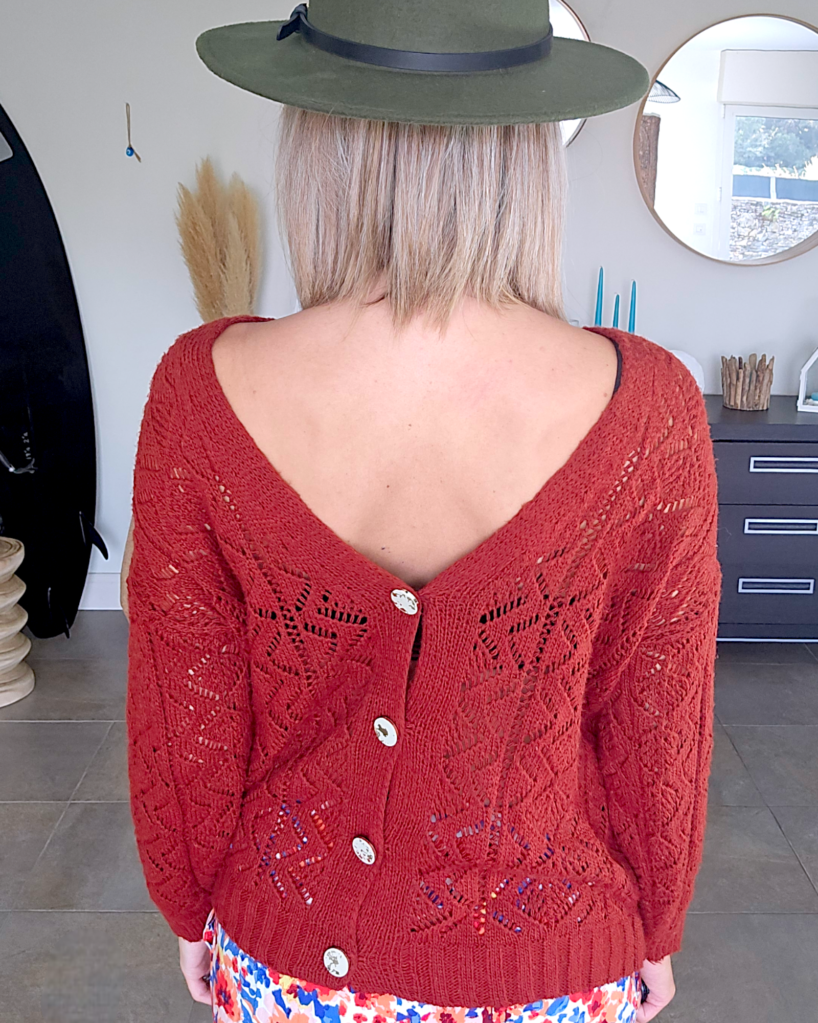 Cardigan ajouré - 𝐌𝐚𝐫𝐢𝐧𝐚𝟒𝟒𝐟𝐚𝐦𝐢𝐥𝐲