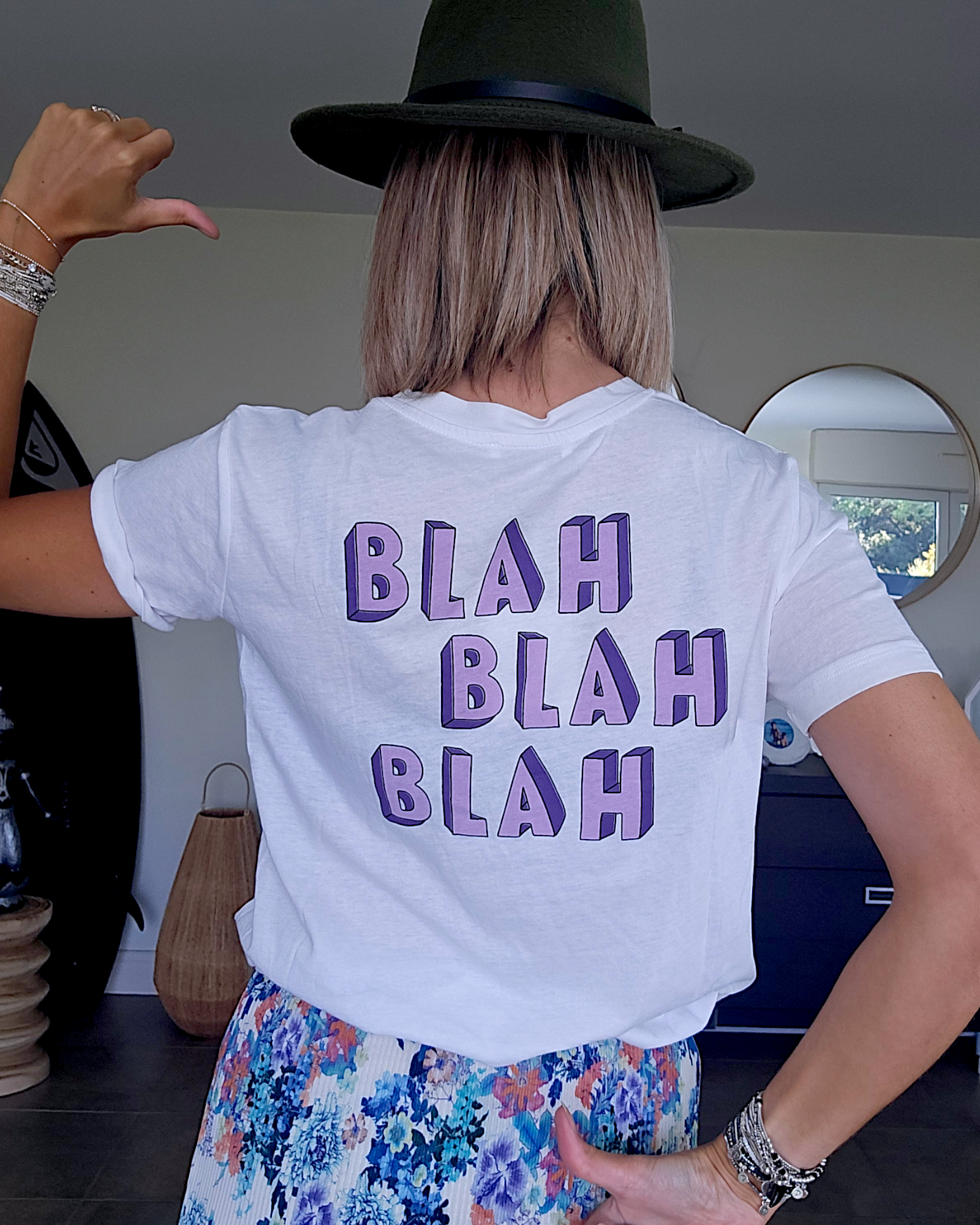 Tee-shirt &quot;blah blah...&quot; - 𝐌𝐚𝐫𝐢𝐧𝐚𝟒𝟒𝐟𝐚𝐦𝐢𝐥𝐲