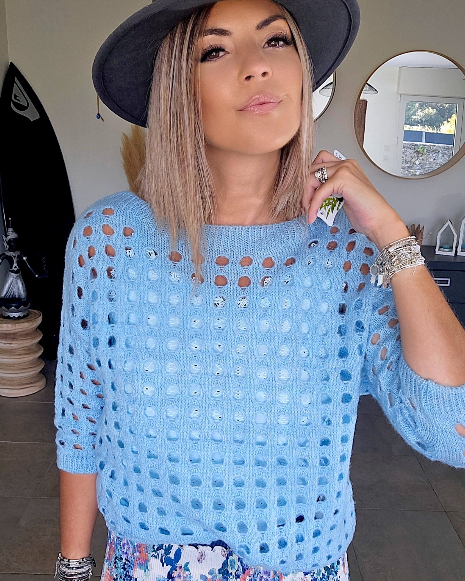 Pull ajouré - 𝐌𝐚𝐫𝐢𝐧𝐚𝟒𝟒𝐟𝐚𝐦𝐢𝐥𝐲