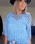 Pull ajouré - 𝐌𝐚𝐫𝐢𝐧𝐚𝟒𝟒𝐟𝐚𝐦𝐢𝐥𝐲
