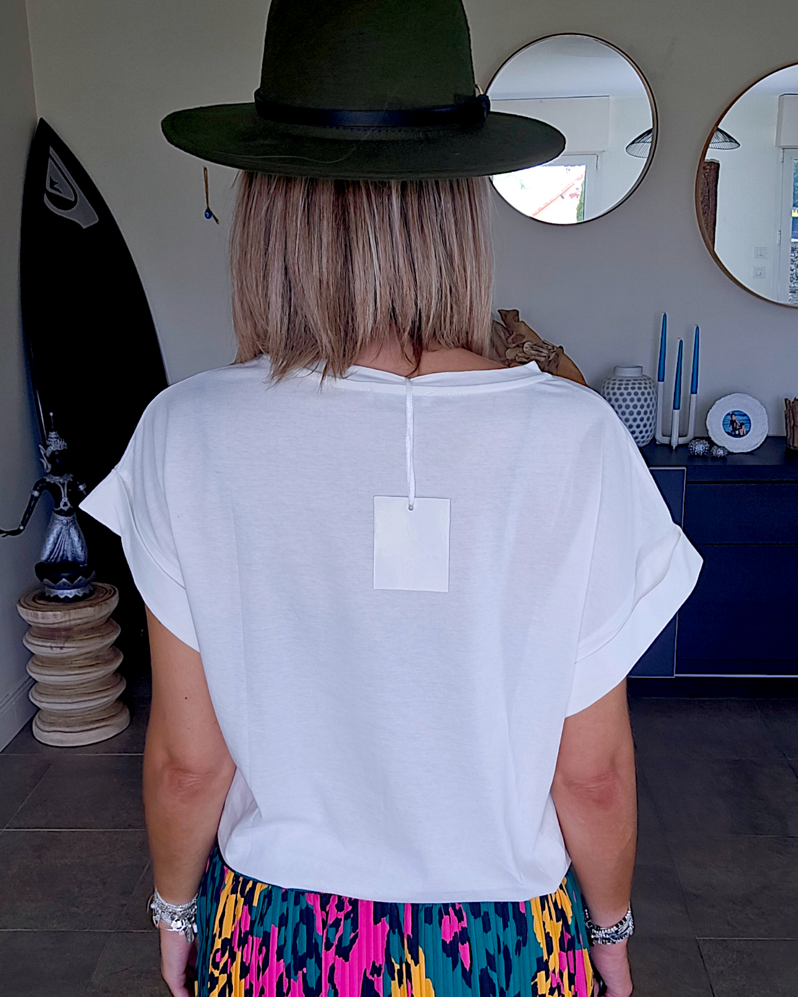 Tee-shirt blanc L.A - 𝐌𝐚𝐫𝐢𝐧𝐚𝟒𝟒𝐟𝐚𝐦𝐢𝐥𝐲