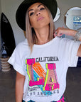 Tee-shirt blanc L.A - 𝐌𝐚𝐫𝐢𝐧𝐚𝟒𝟒𝐟𝐚𝐦𝐢𝐥𝐲