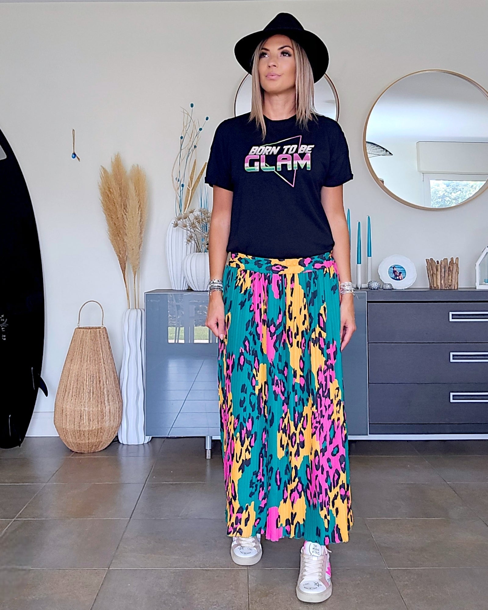 Tee-shirt noir Glam - 𝐌𝐚𝐫𝐢𝐧𝐚𝟒𝟒𝐟𝐚𝐦𝐢𝐥𝐲