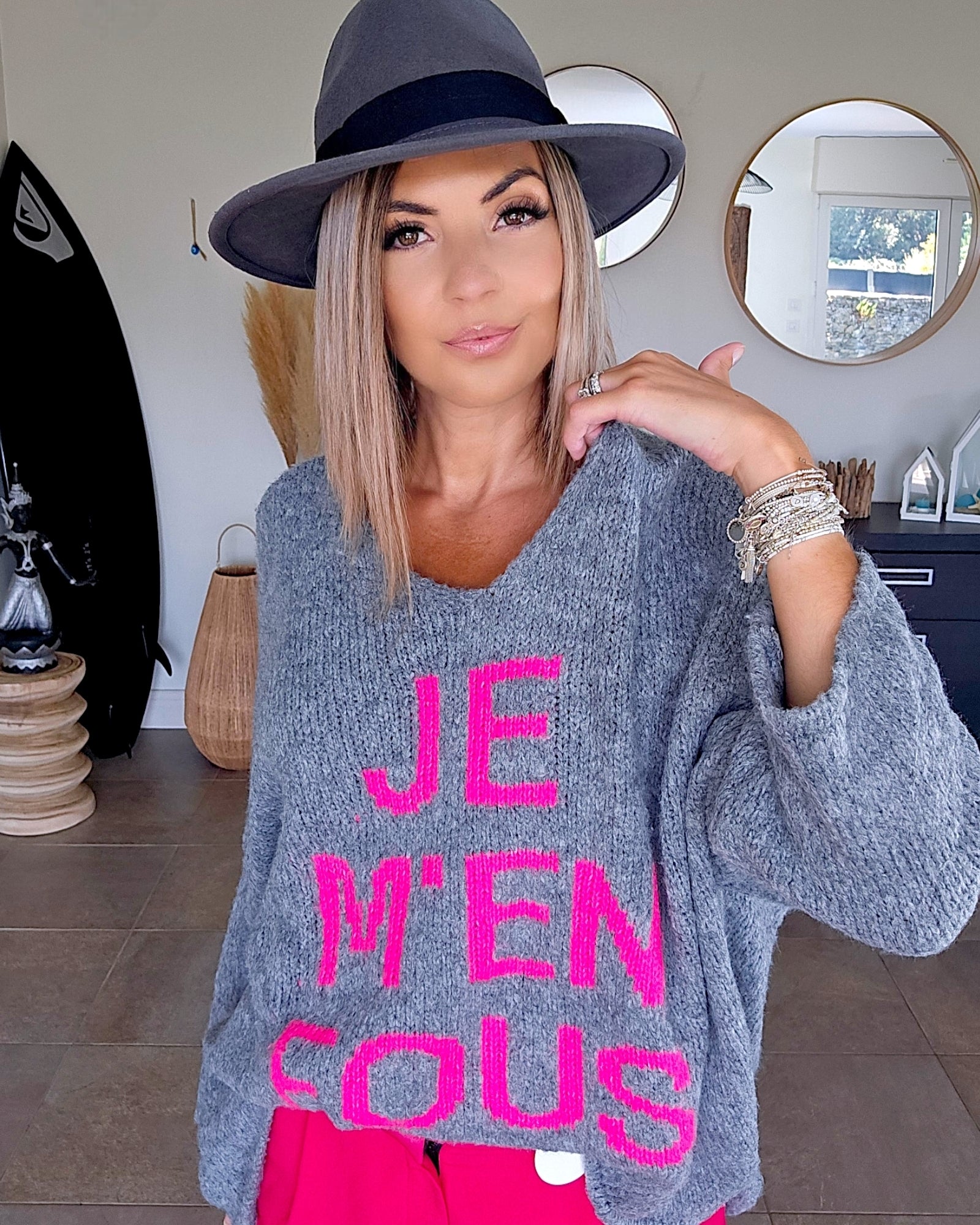 Pull &quot;je m&#39;en fous&quot; - 𝐌𝐚𝐫𝐢𝐧𝐚𝟒𝟒𝐟𝐚𝐦𝐢𝐥𝐲