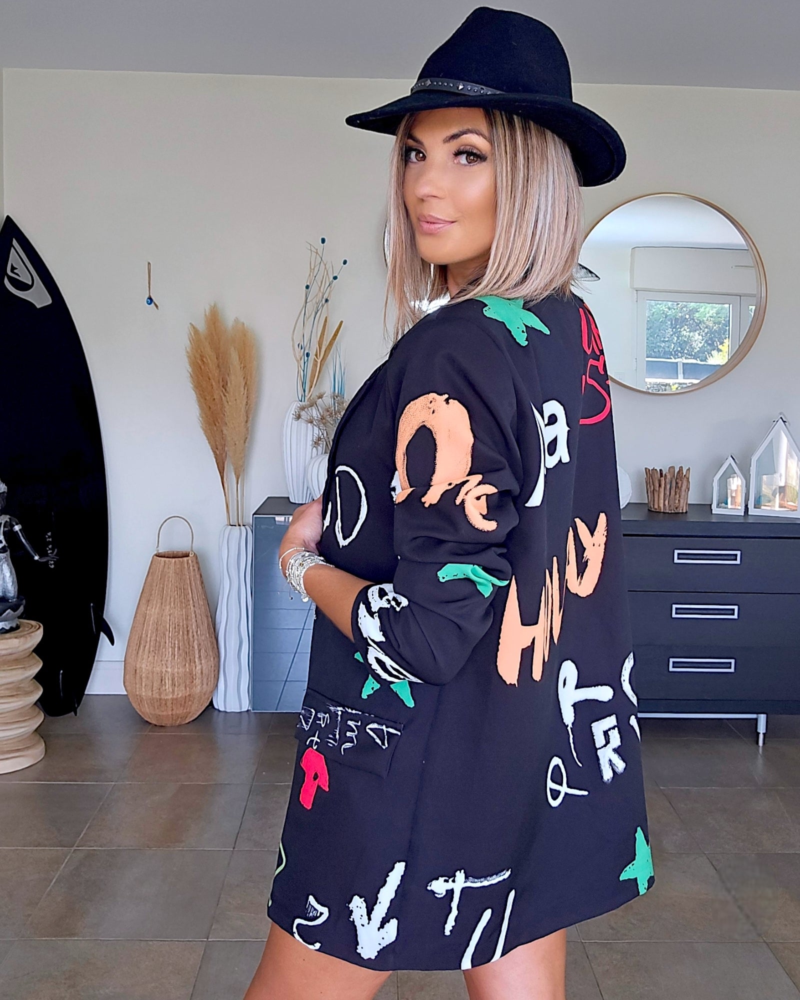 Veste à tag noire - 𝐌𝐚𝐫𝐢𝐧𝐚𝟒𝟒𝐟𝐚𝐦𝐢𝐥𝐲