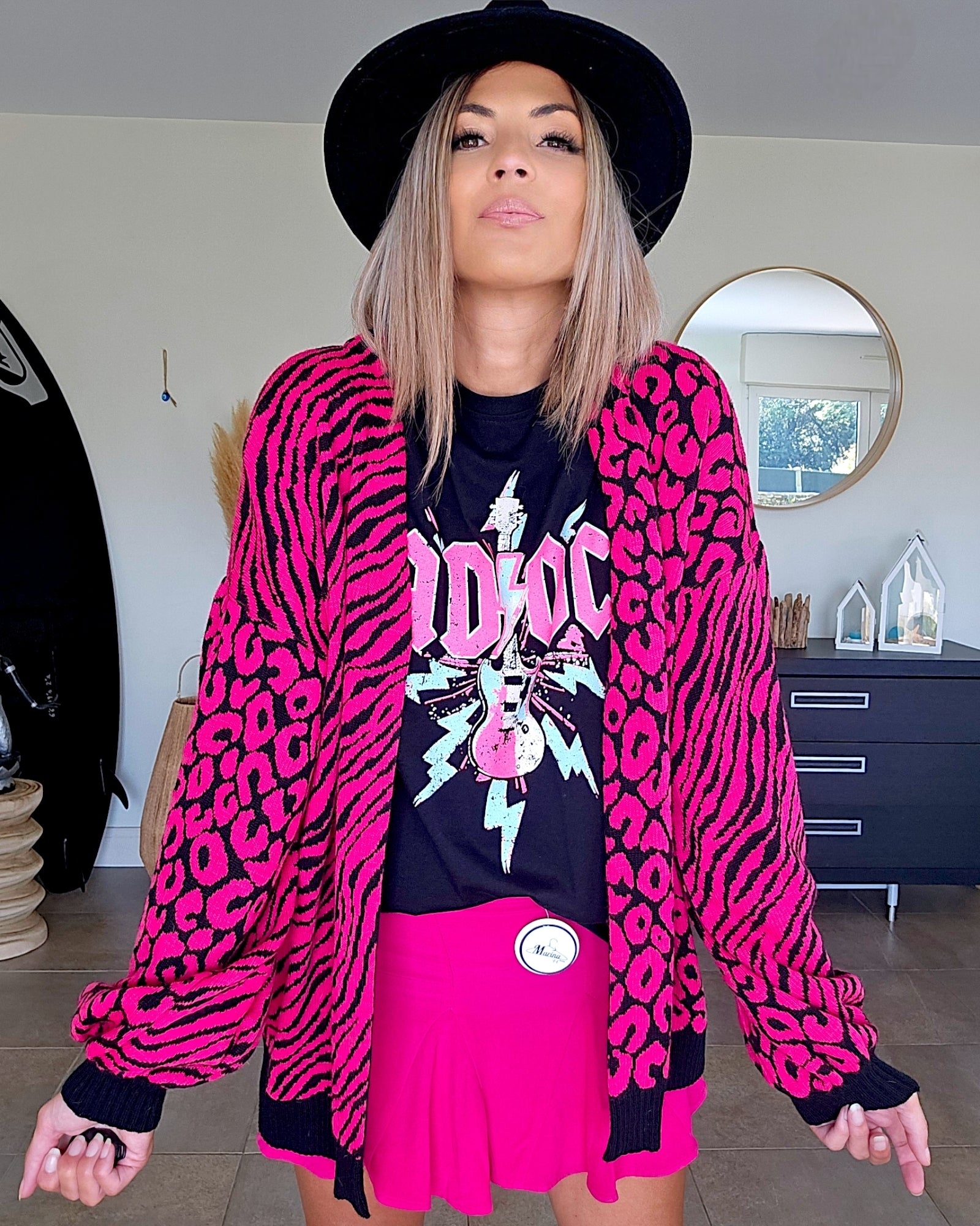 Gilet léopard fuchsia - 𝐌𝐚𝐫𝐢𝐧𝐚𝟒𝟒𝐟𝐚𝐦𝐢𝐥𝐲