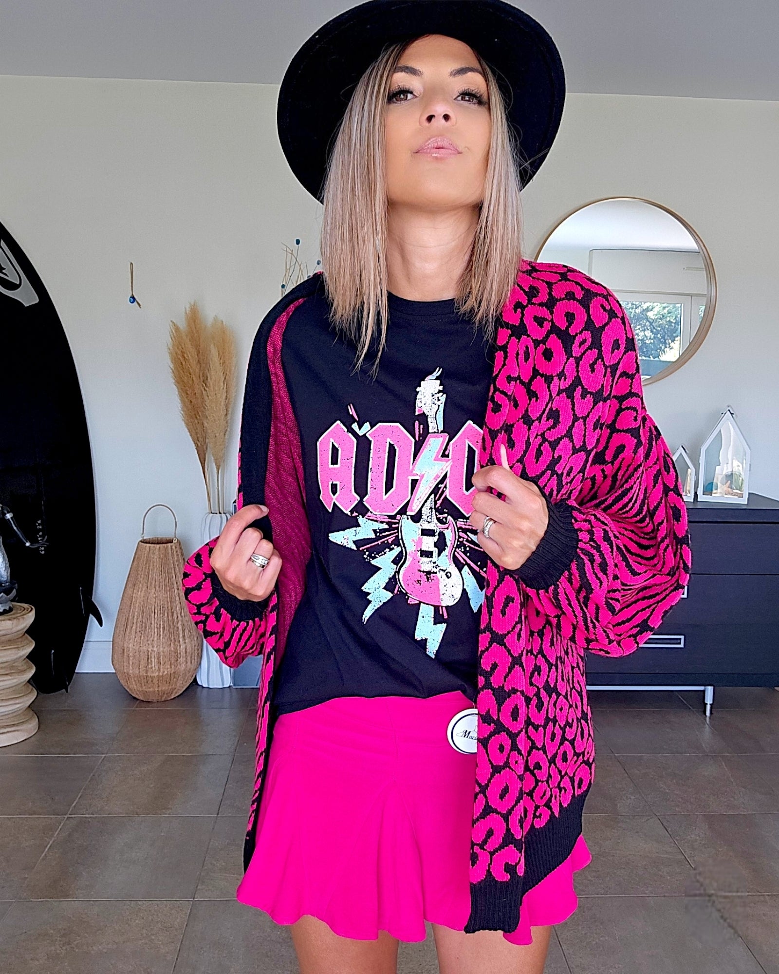 Gilet léopard fuchsia - 𝐌𝐚𝐫𝐢𝐧𝐚𝟒𝟒𝐟𝐚𝐦𝐢𝐥𝐲