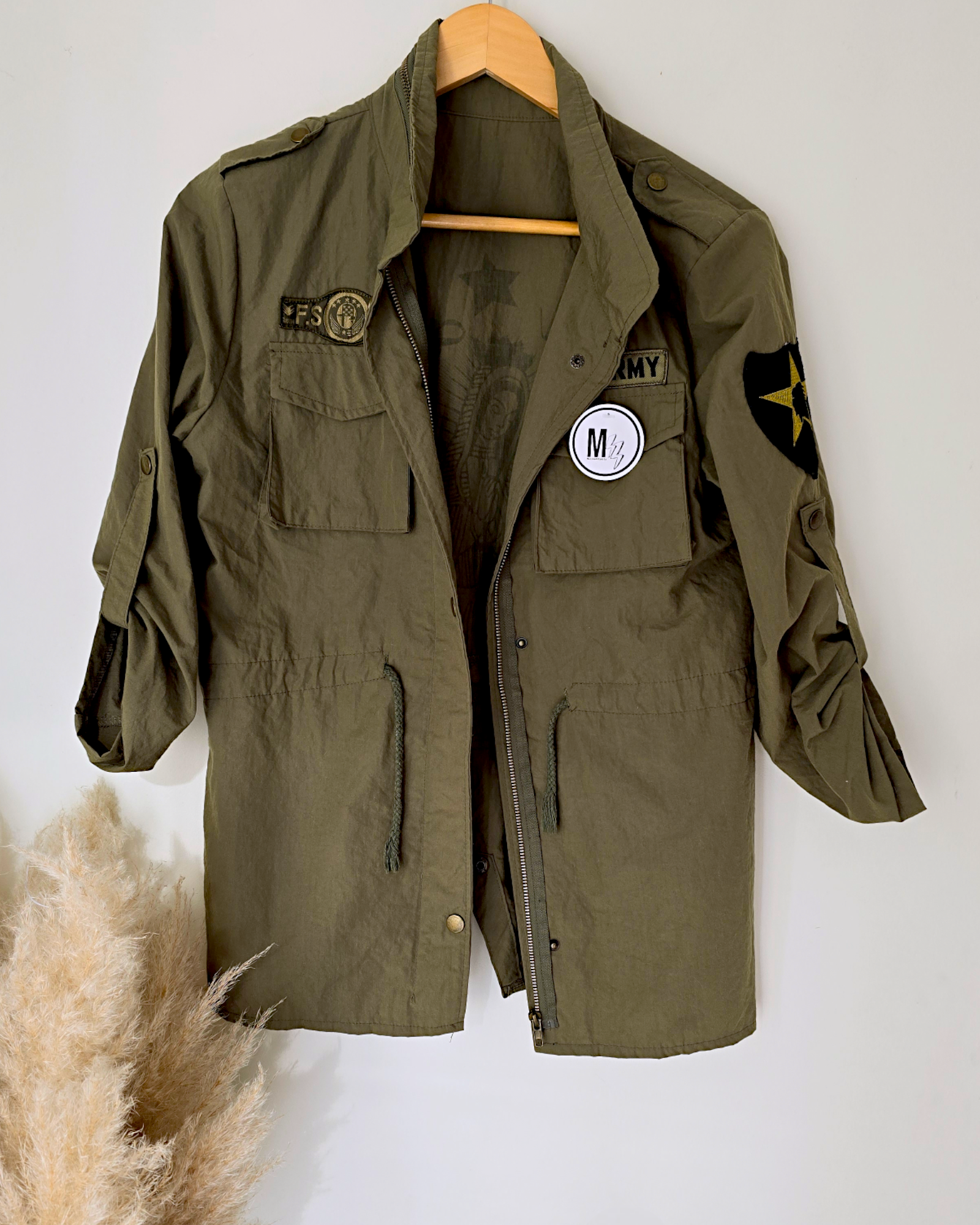 Veste militaire kaki - 𝐌𝐚𝐫𝐢𝐧𝐚𝟒𝟒𝐟𝐚𝐦𝐢𝐥𝐲