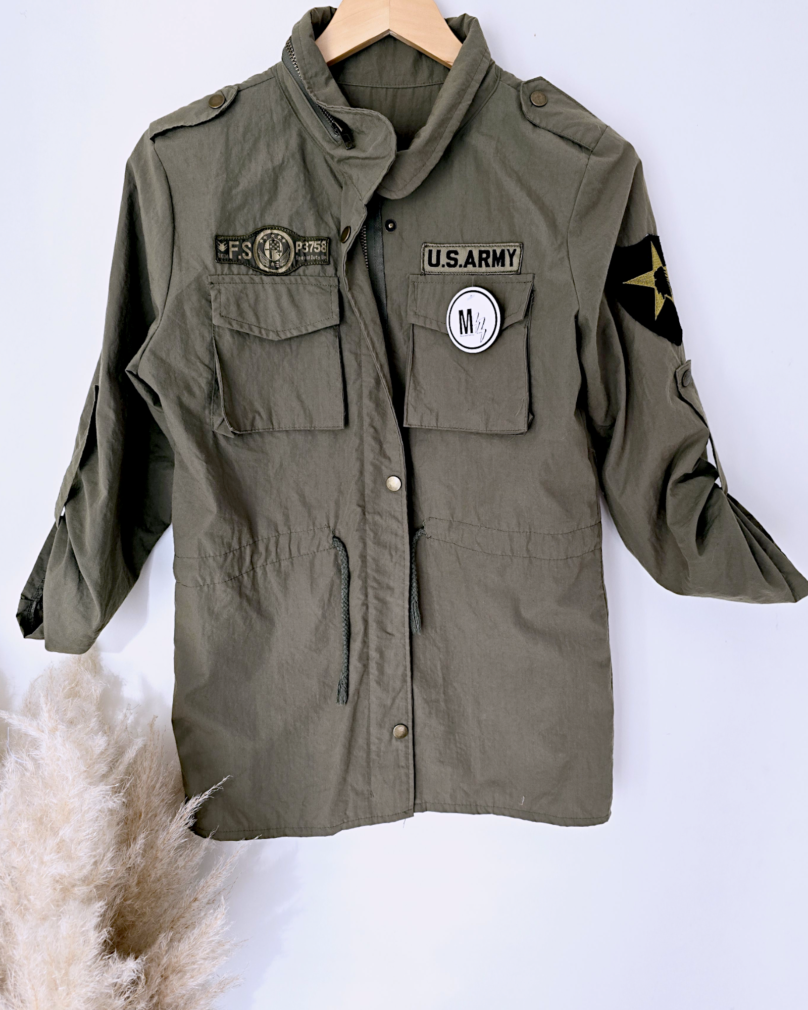Veste militaire kaki - 𝐌𝐚𝐫𝐢𝐧𝐚𝟒𝟒𝐟𝐚𝐦𝐢𝐥𝐲