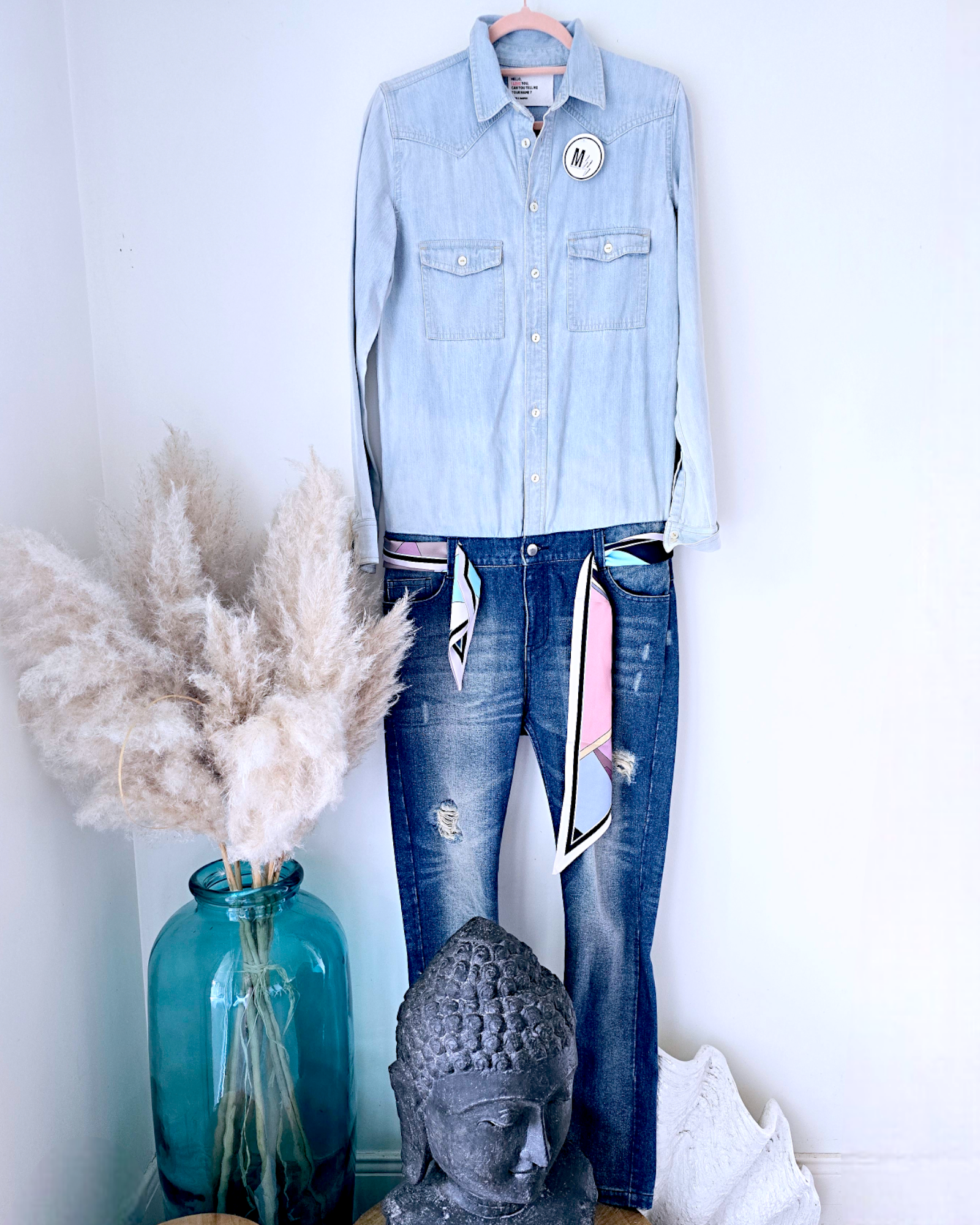 Combinaison avec foulard - 𝐌𝐚𝐫𝐢𝐧𝐚𝟒𝟒𝐟𝐚𝐦𝐢𝐥𝐲