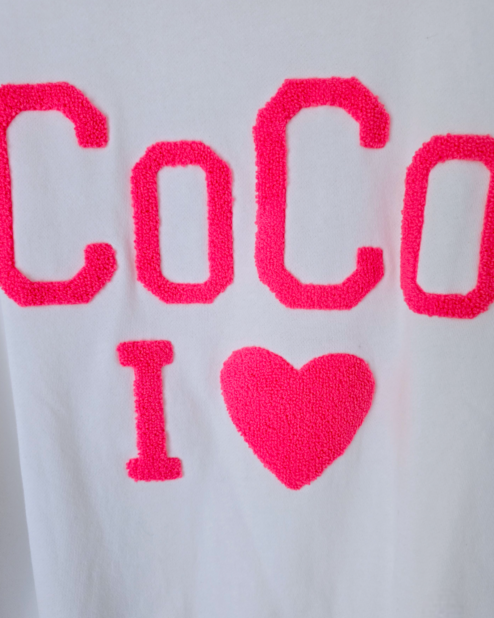 Sweat blanc I&#39;COCO - 𝐌𝐚𝐫𝐢𝐧𝐚𝟒𝟒𝐟𝐚𝐦𝐢𝐥𝐲