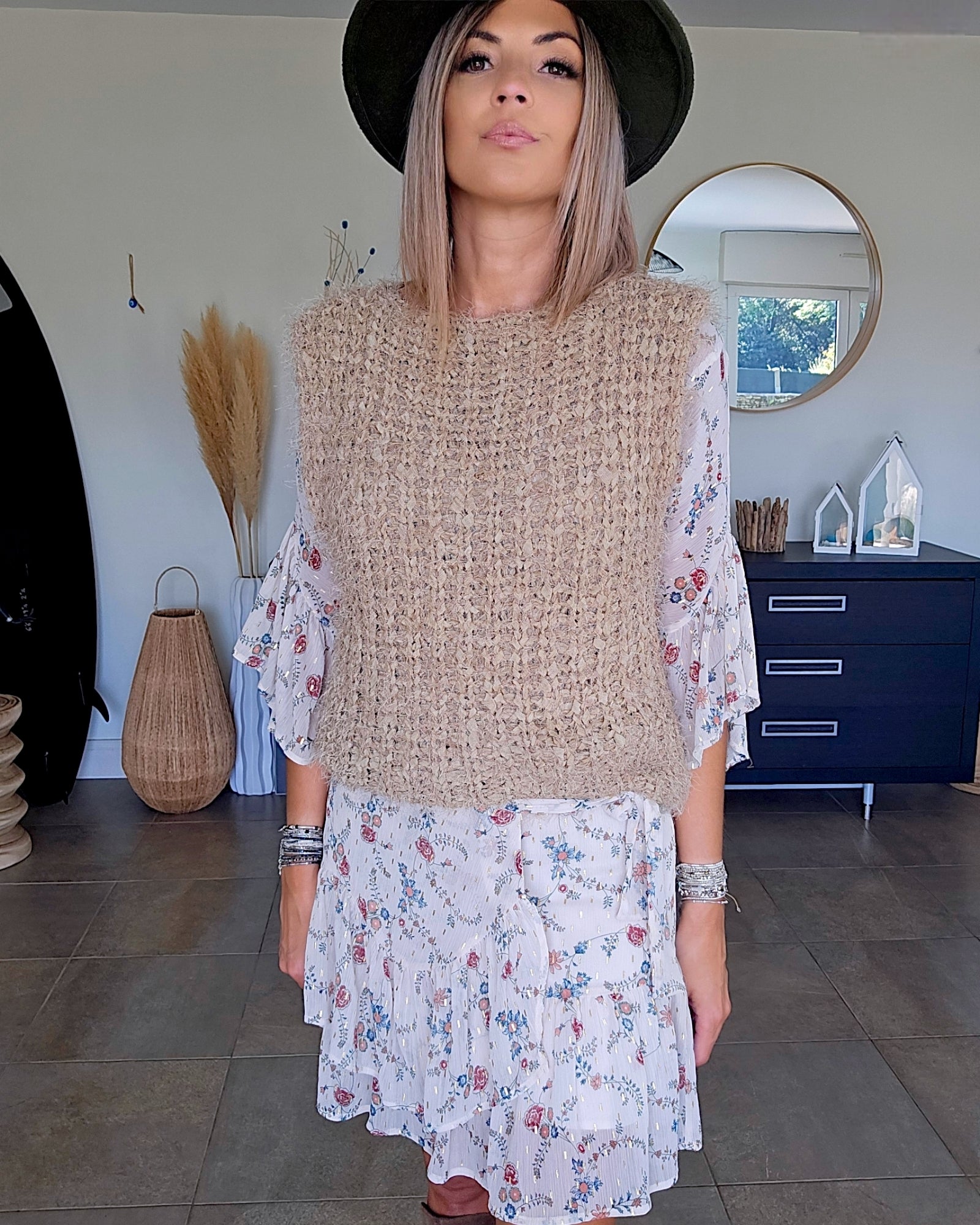 Pull sans manche